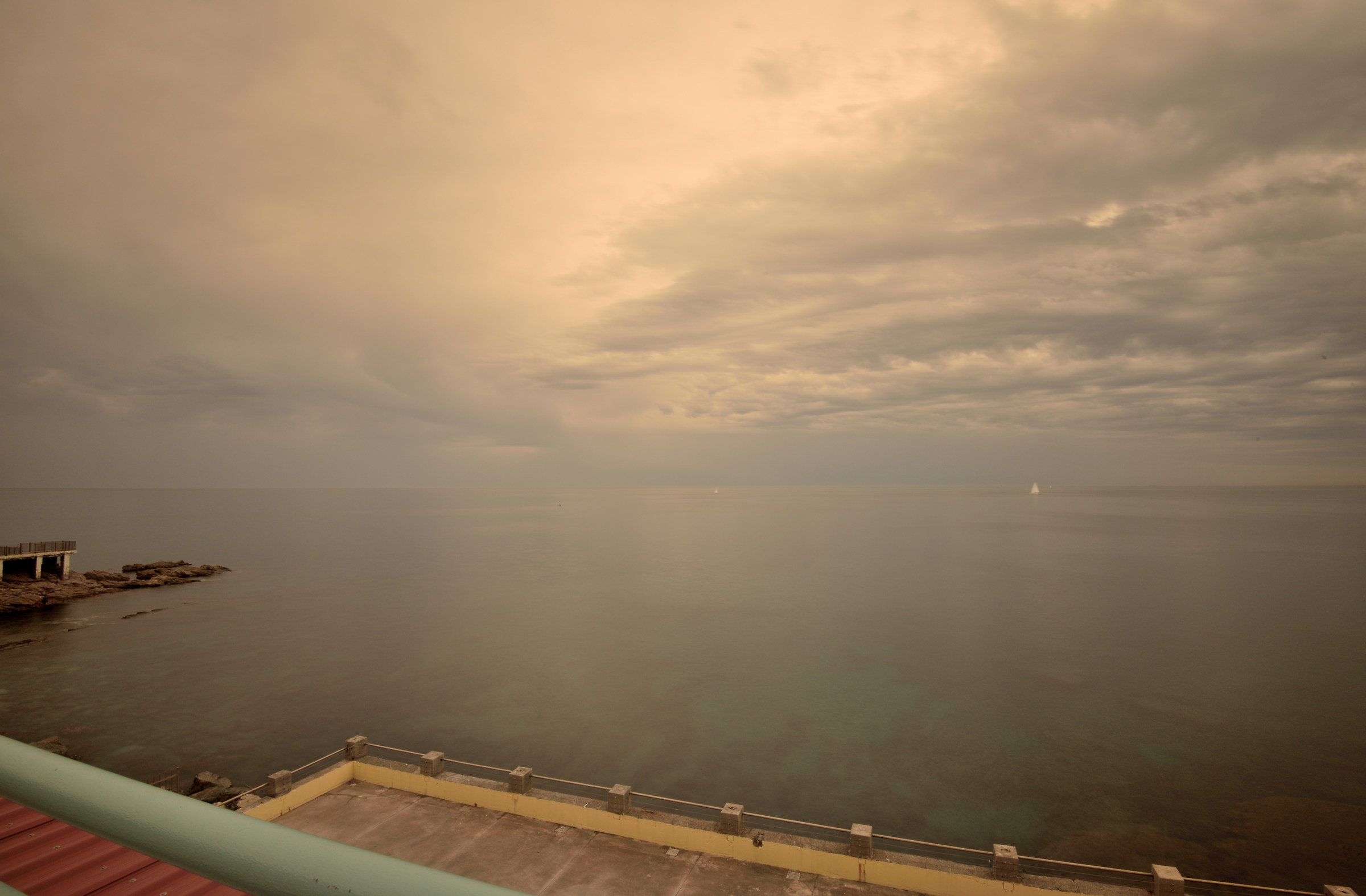 From the promenade of Genoa boccadasse