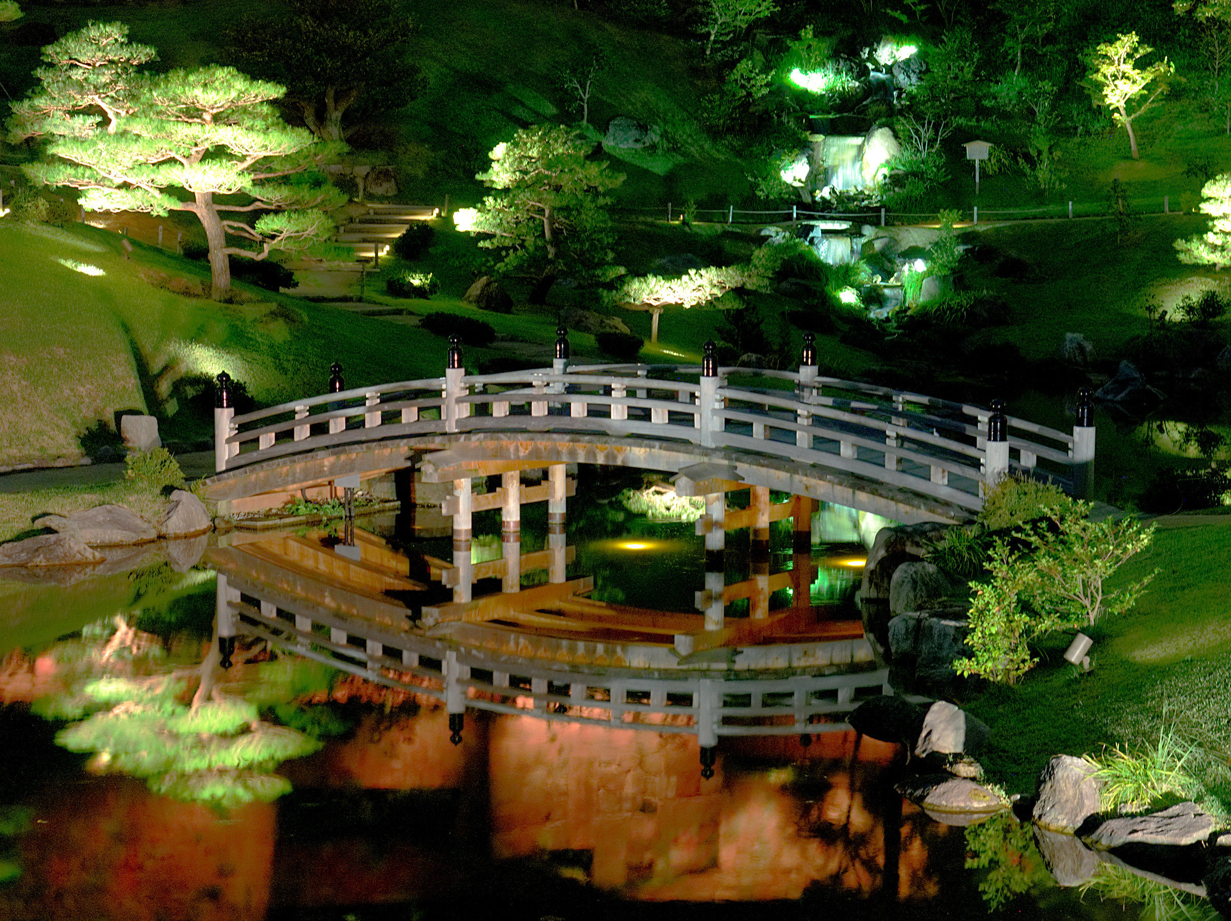 Night view of Kanazawa Castle Garden
