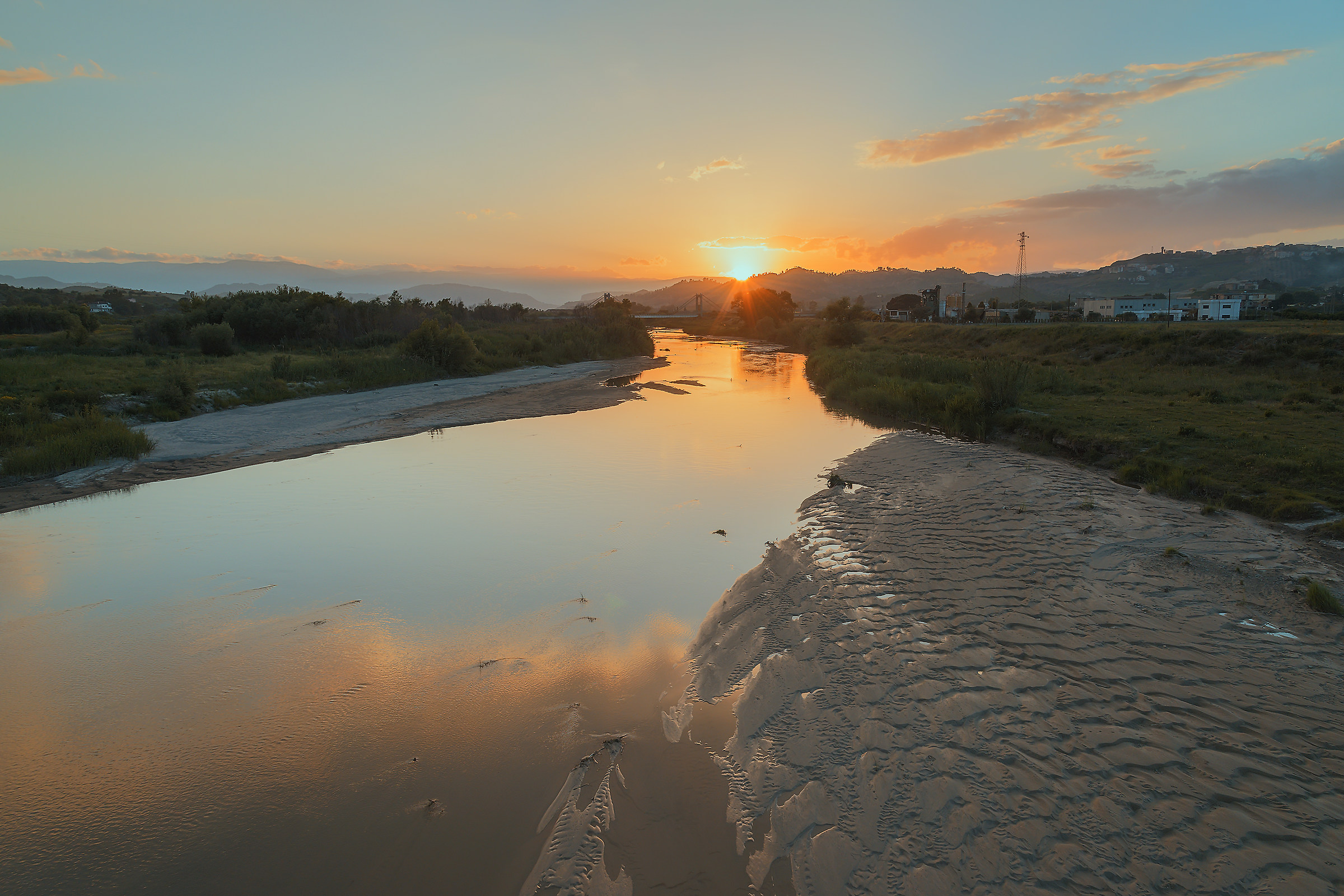 Sunset over the river!