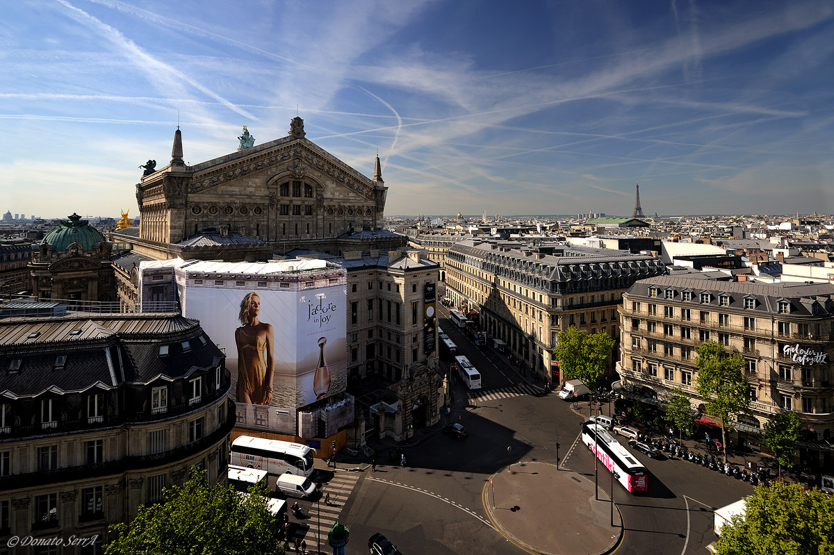 Parigi vista dal tetto della Galeries Lafayette