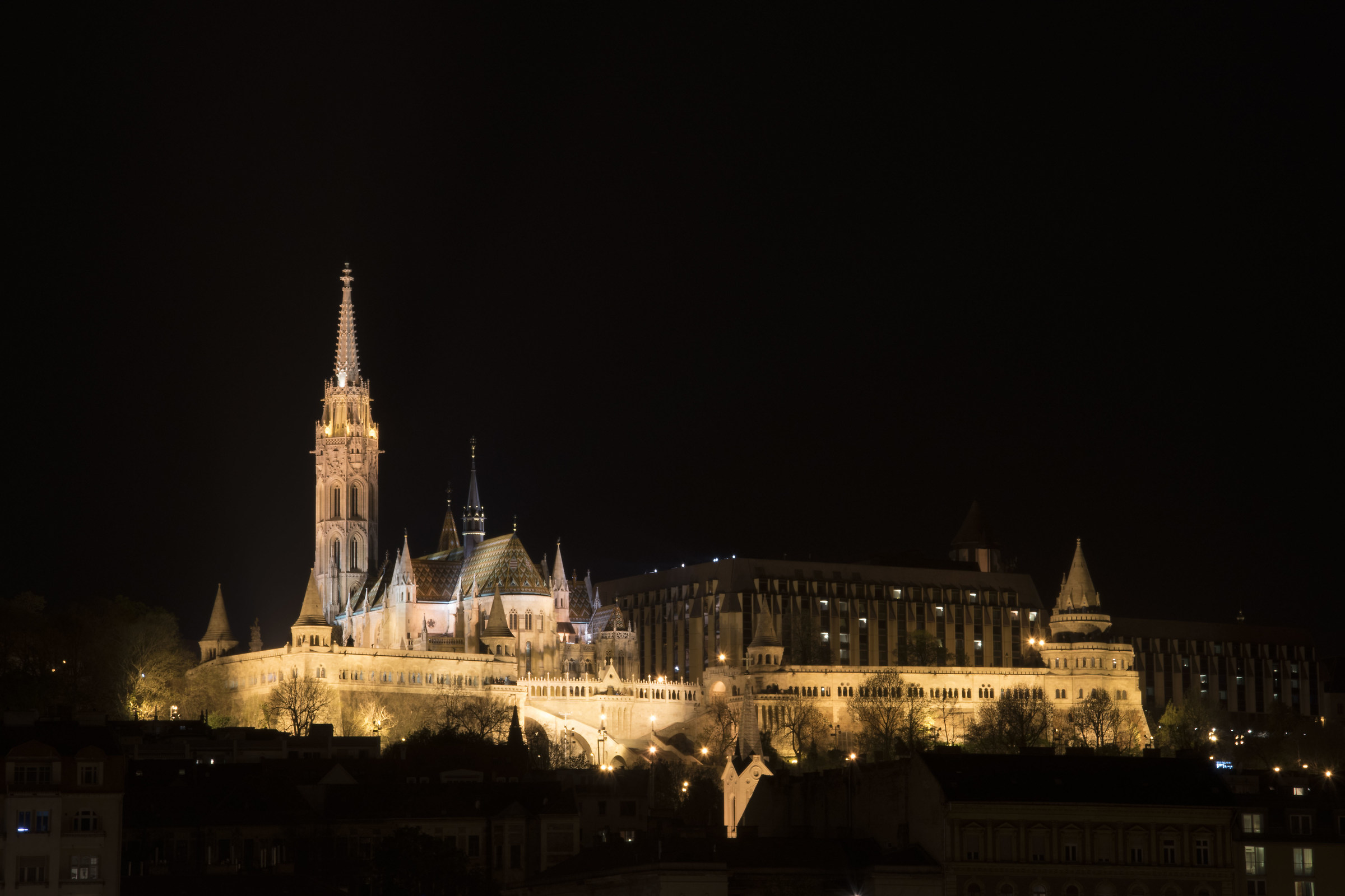 St. Michael's Church at night