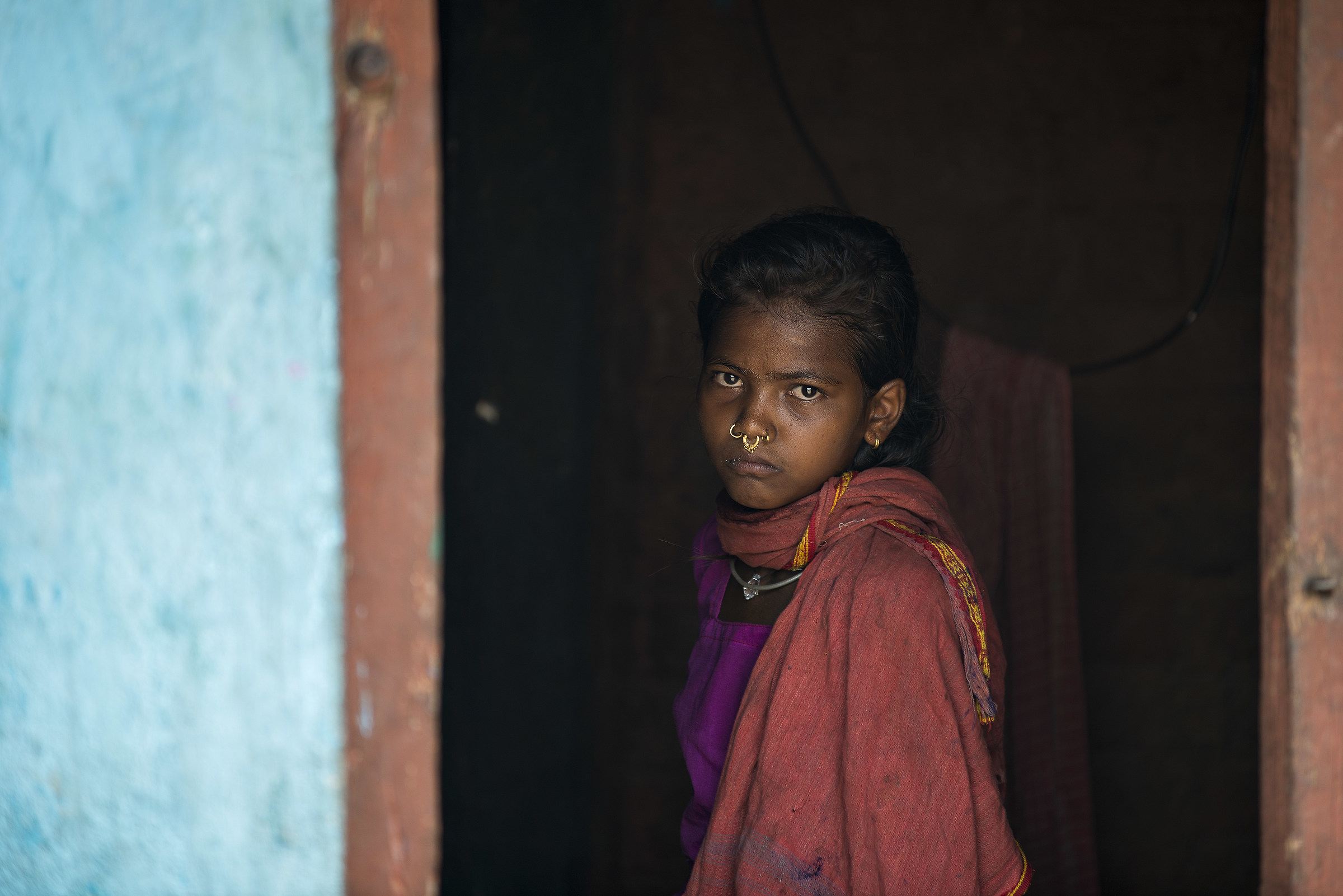 India-Orissa:  Bimba della tribù Dongaria Kondh