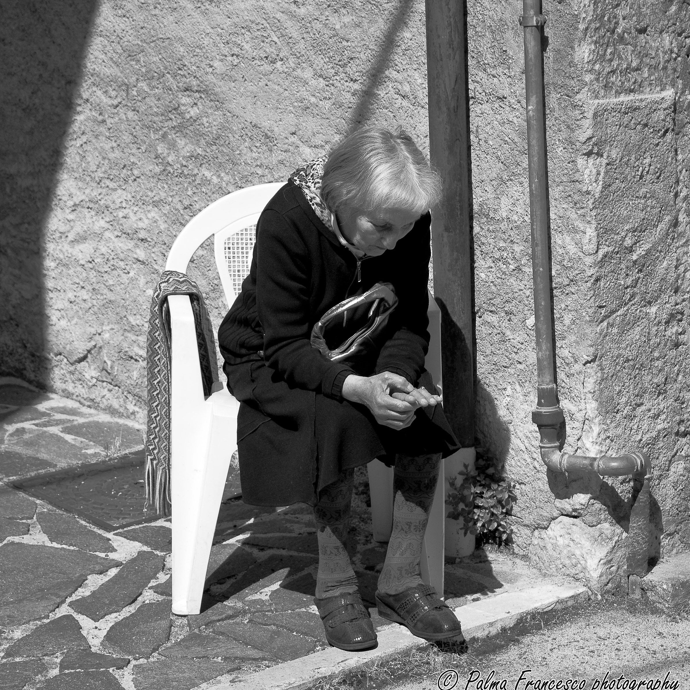 I pensieri di un'anziana