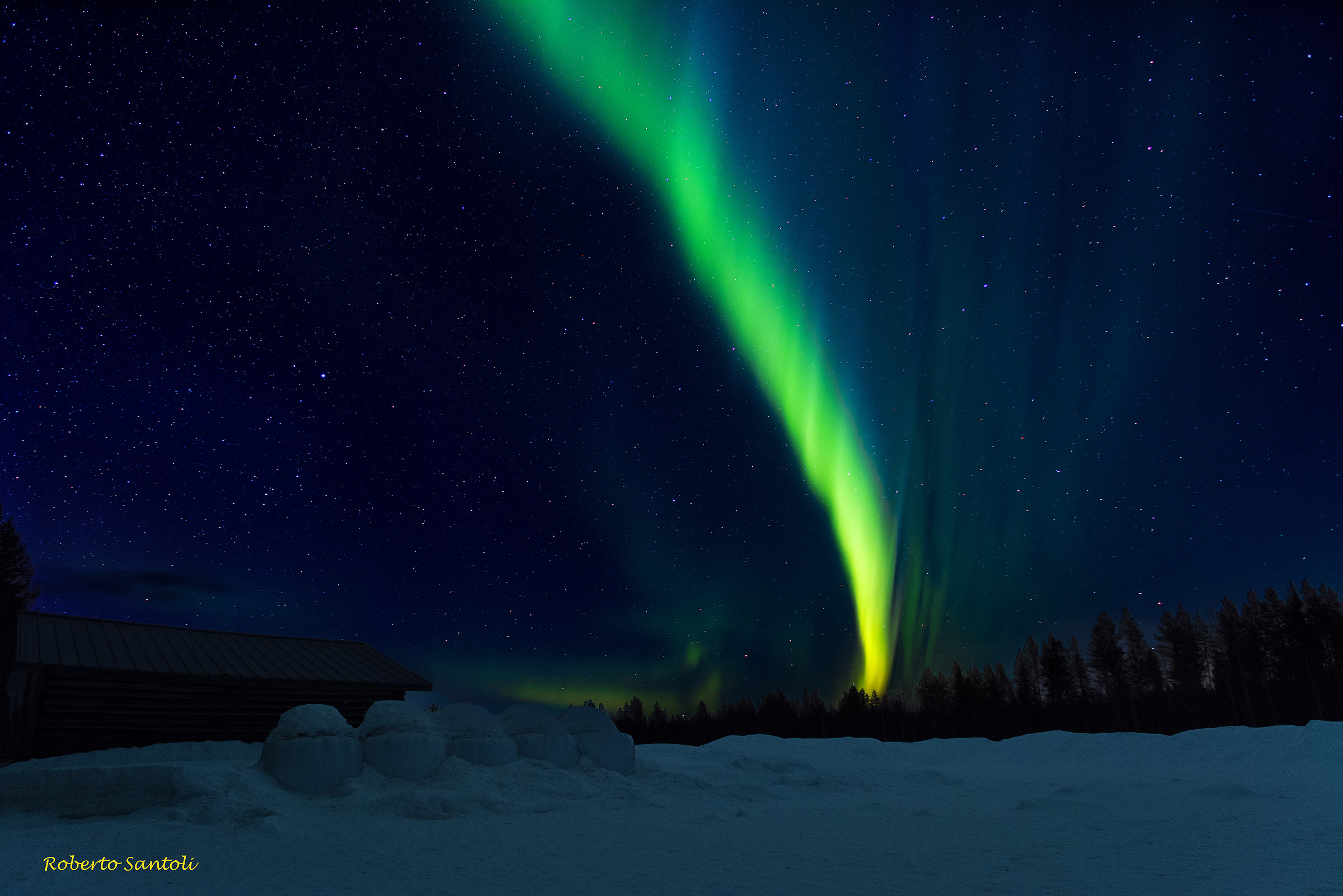 northern lights in Lapland