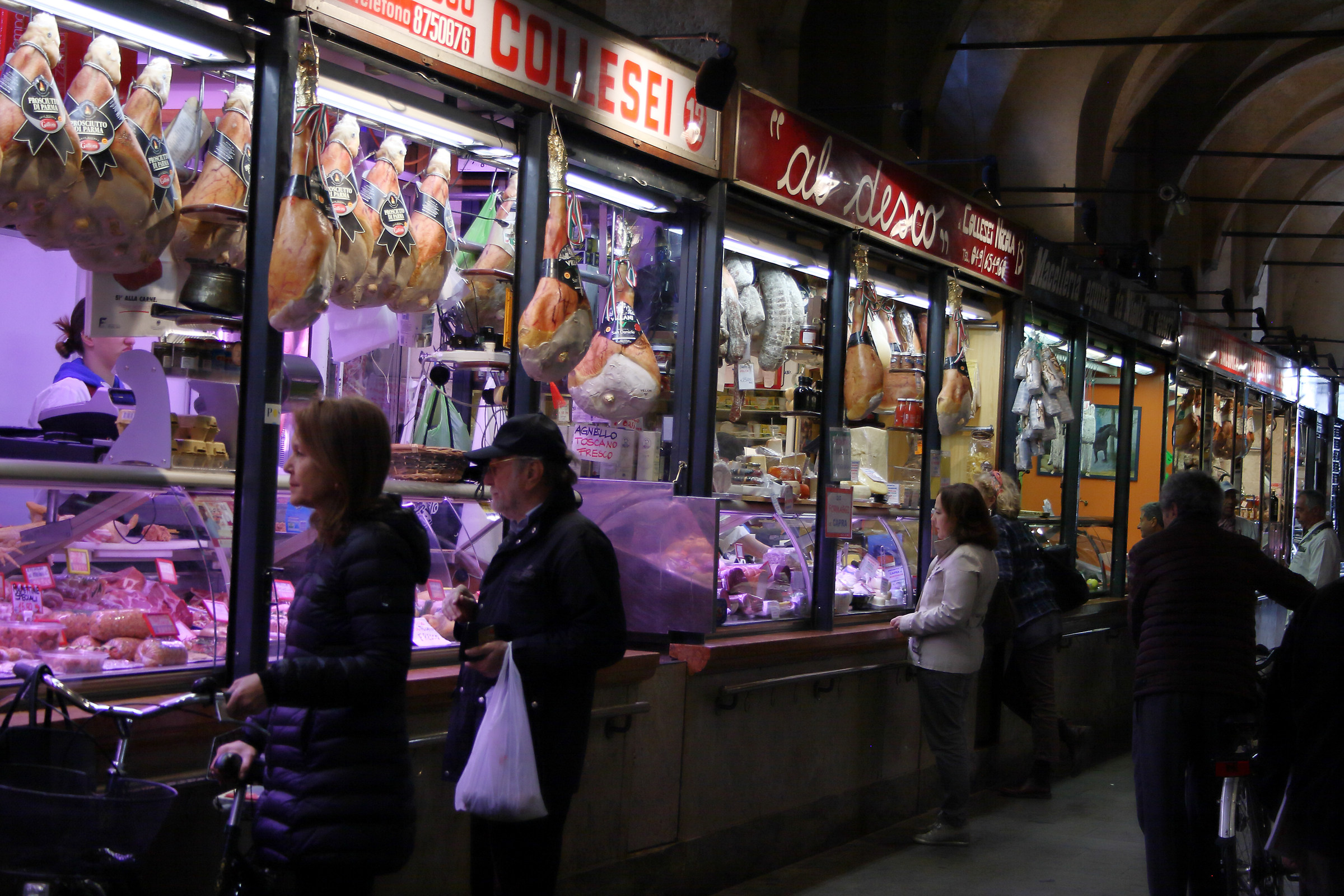 I portici di Piazza delle erbe a Padova