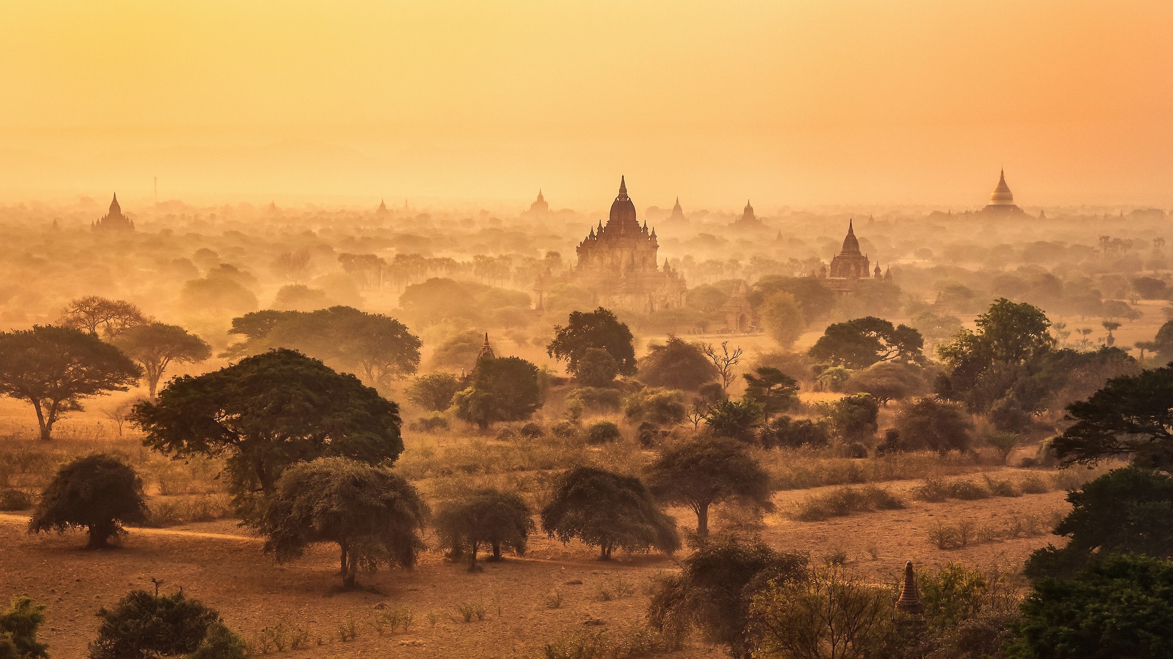 The wonderful landscape of Bagan