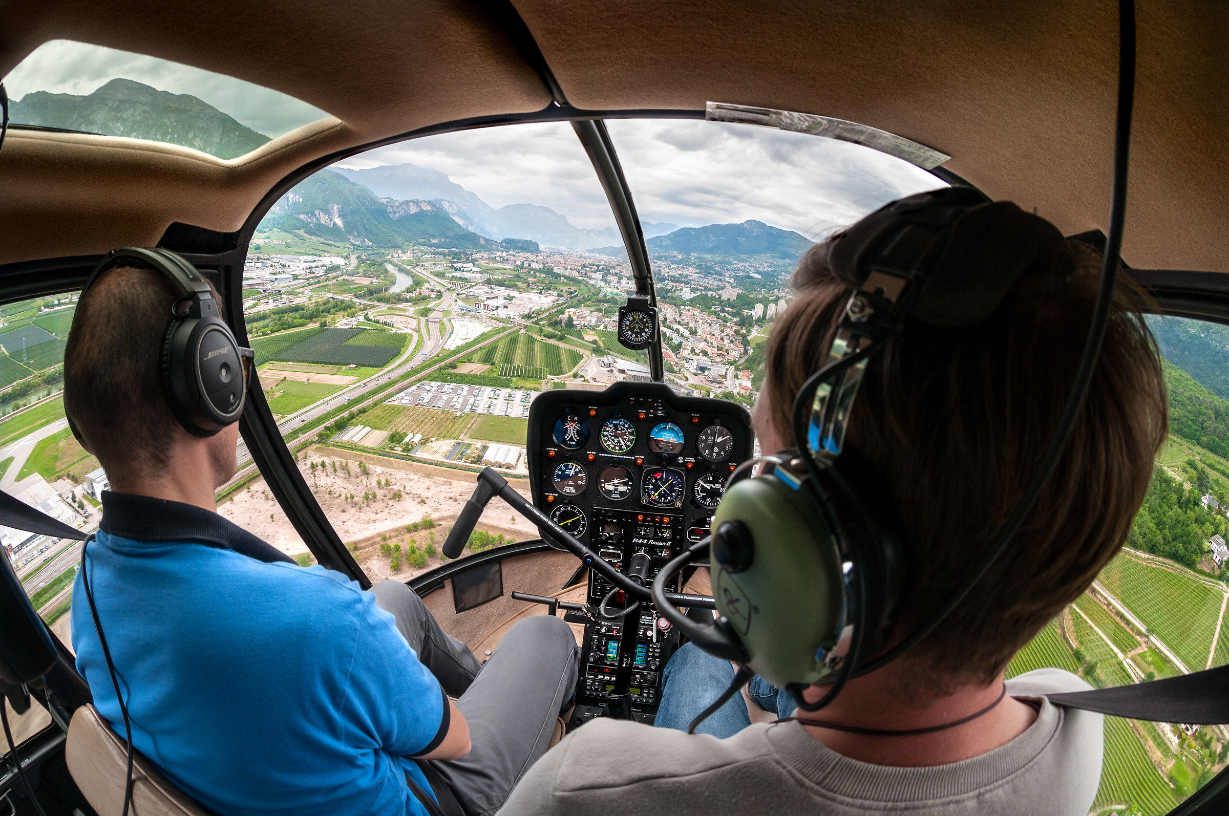 Trento seen from an R44