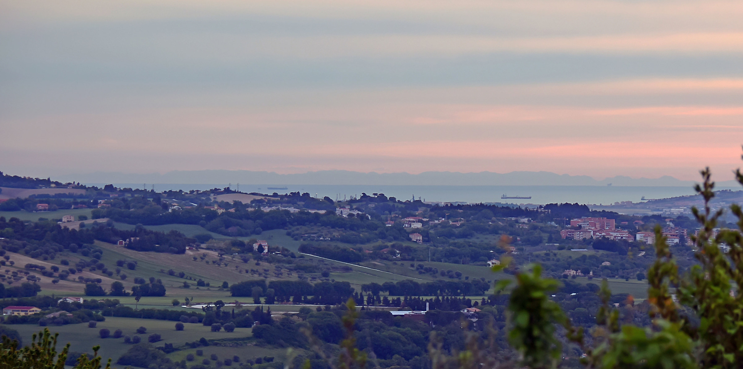 Costa Dalmata dalle colline marchigiane Km.209