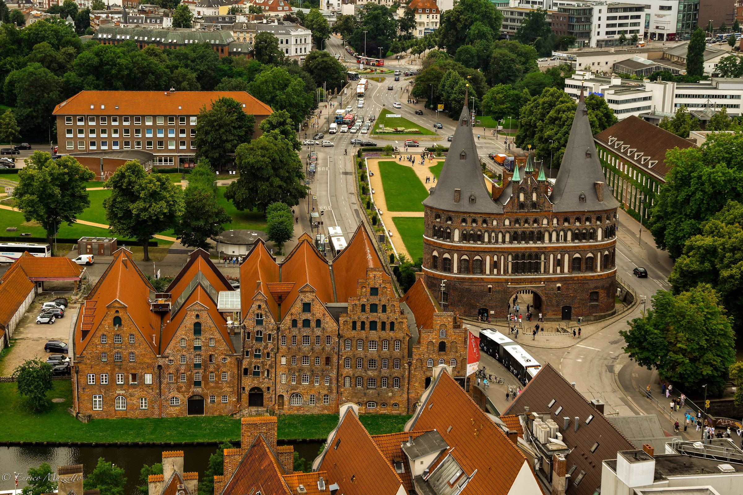 Lubeck from above