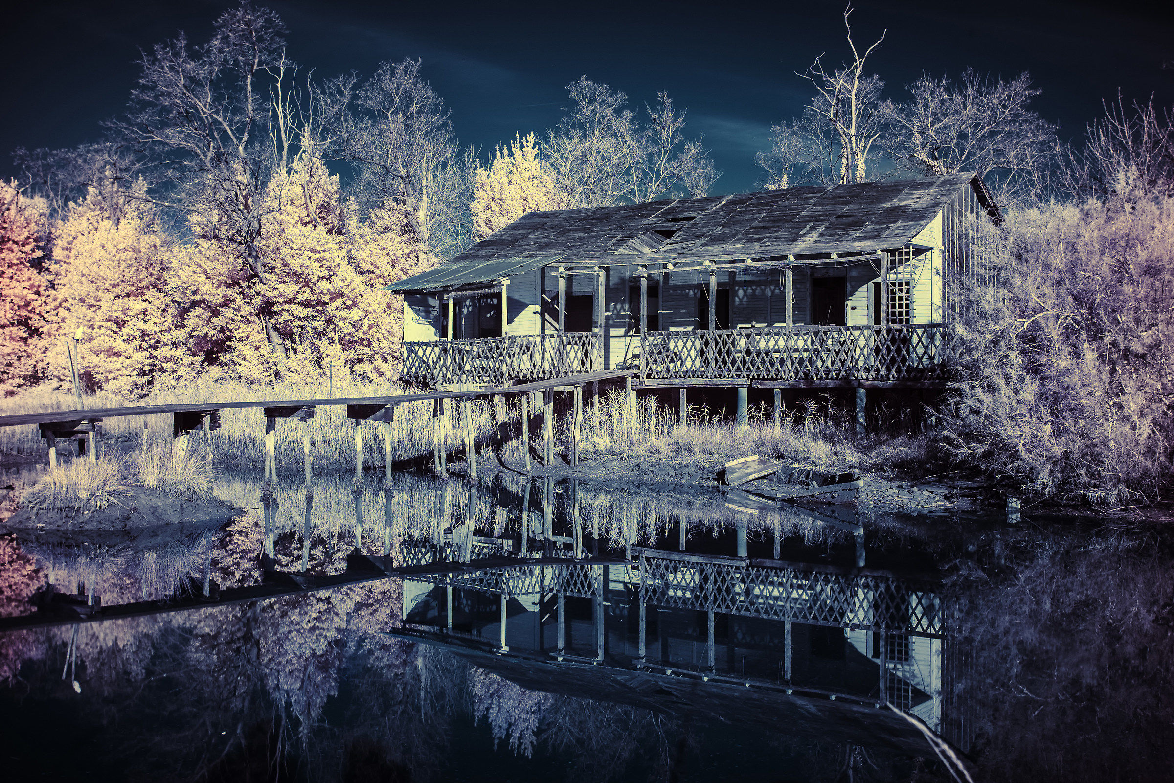 Vecchio casone di pescatori - Infrarosso