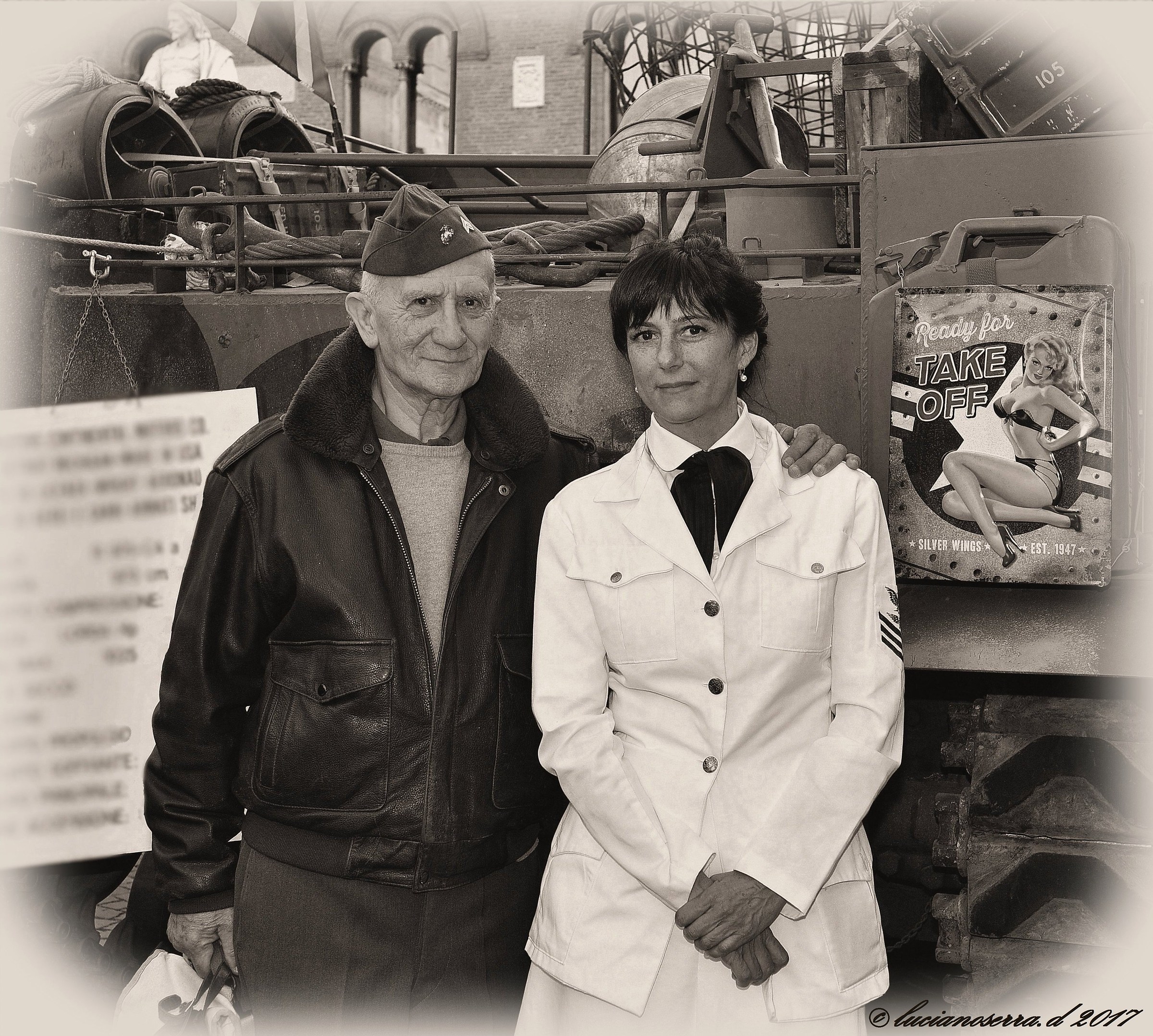 Figuranti con divise militari della II Guerra Mondiale