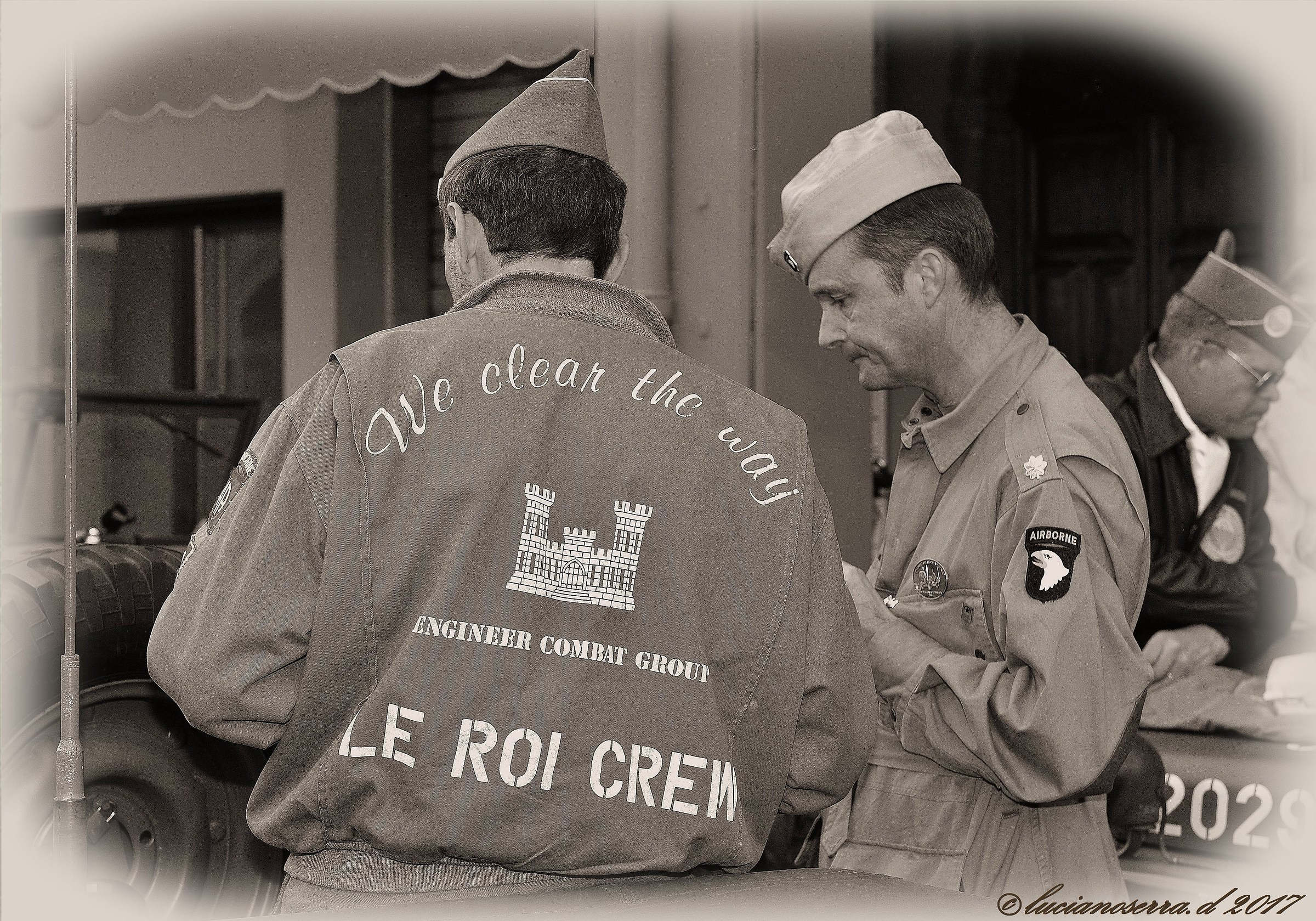 Figuranti con divise militari della II Guerra Mondiale