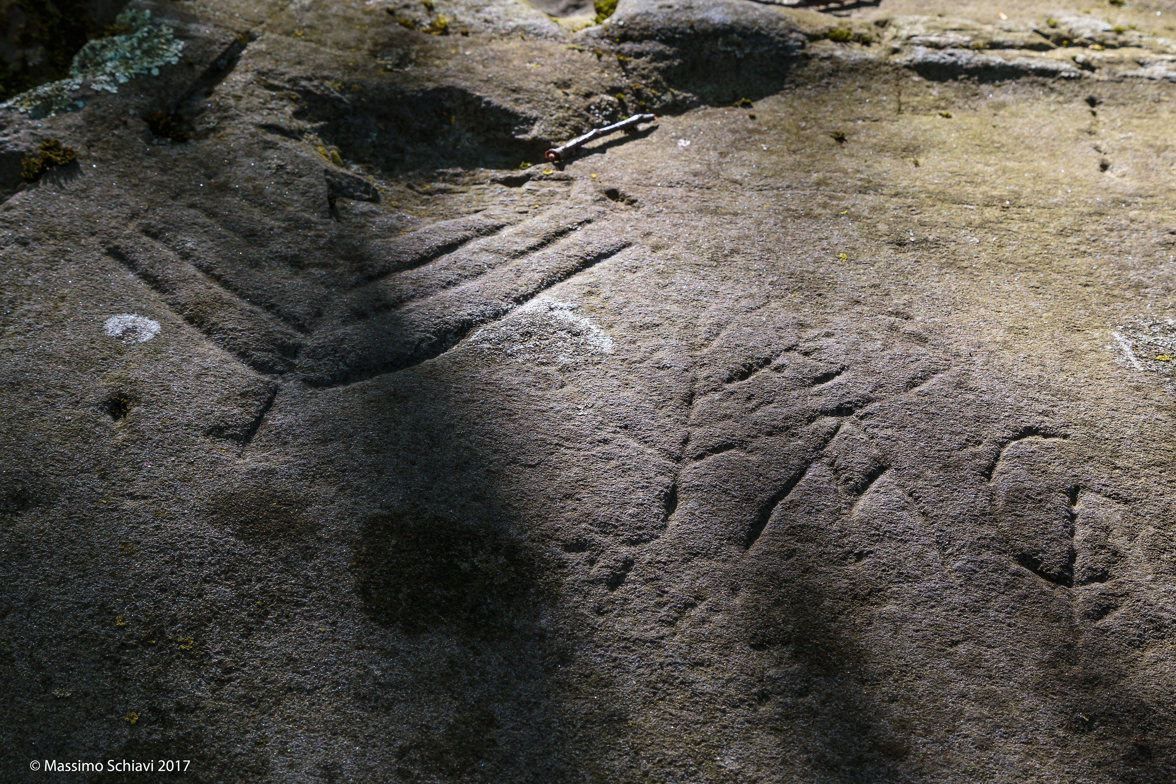 Incisioni rupestri sul masso erratico di Piero.
