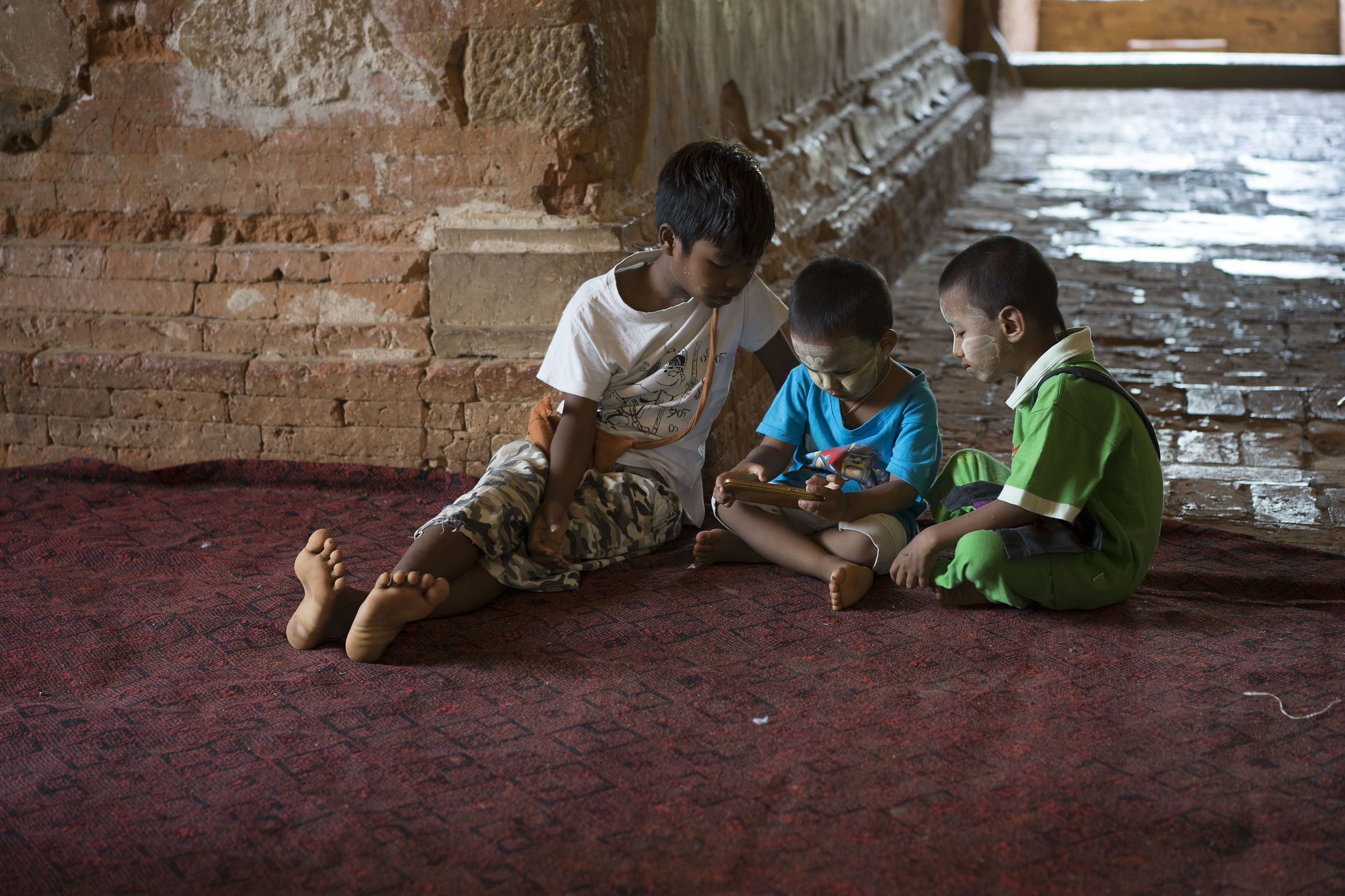 Children at the Temple