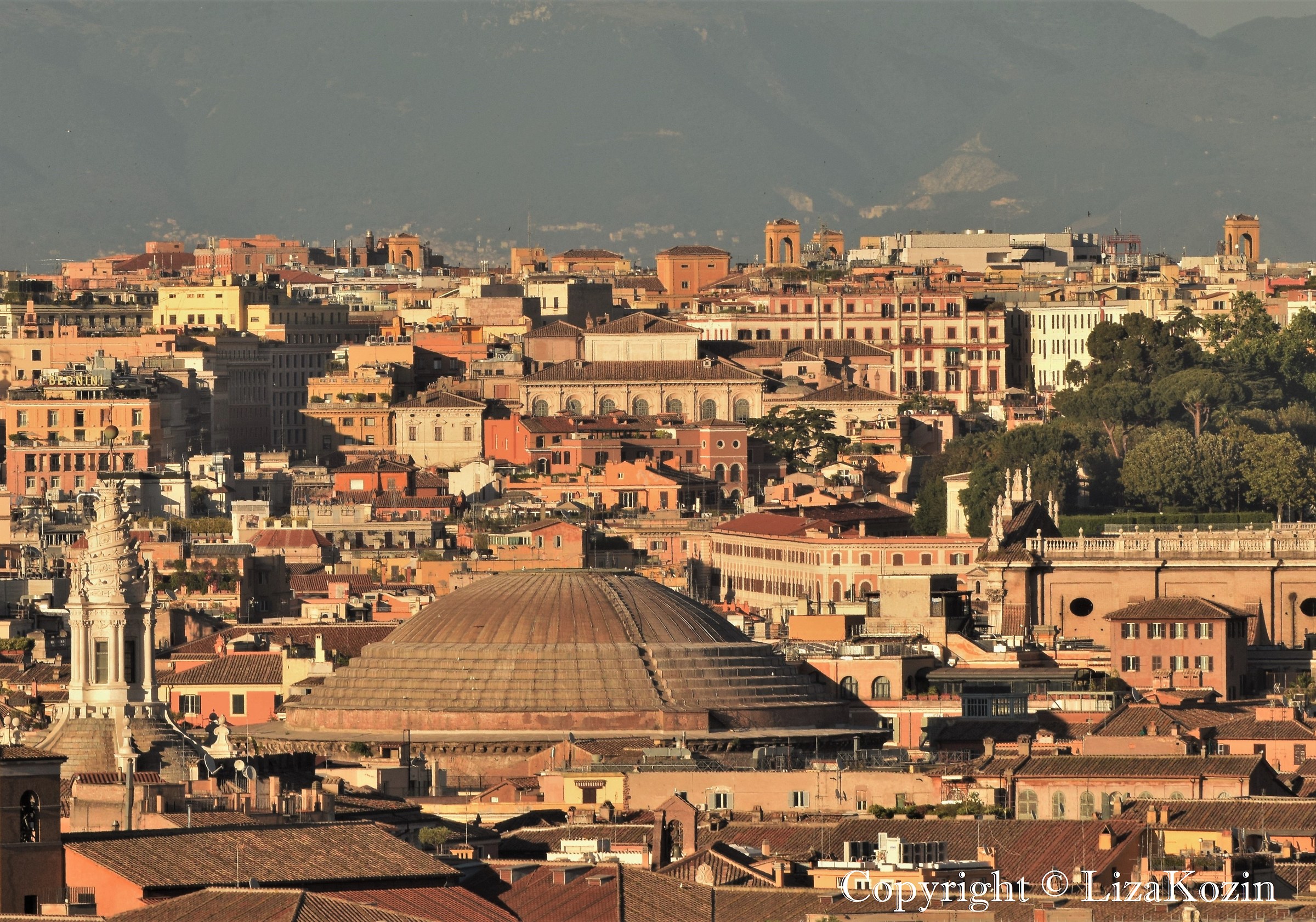 Rome seen from the Gianicolo