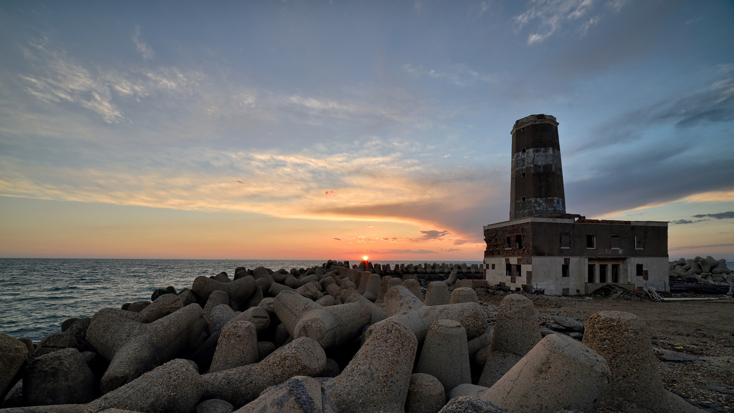 vecchio faro di fiumicino