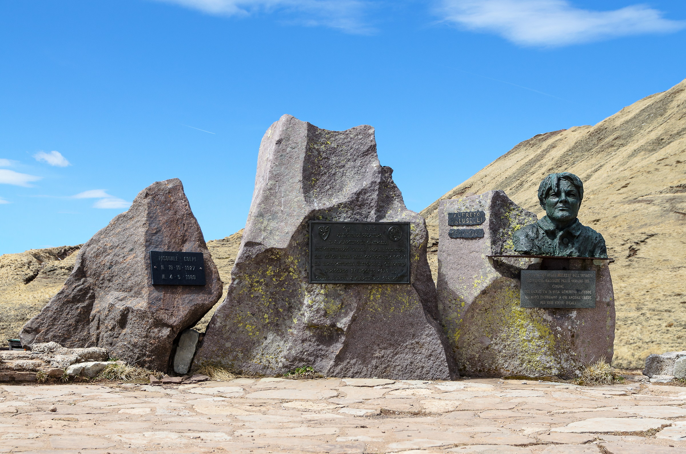 Monument dedicated to Alfredo Paluselli