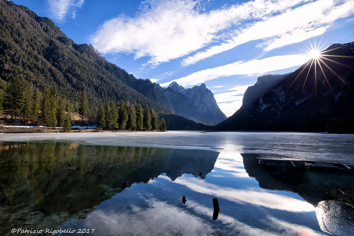 Lake Dobbiaco in December