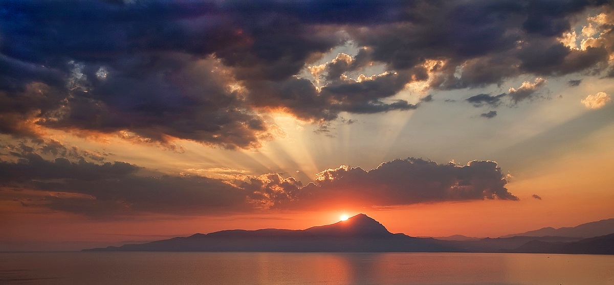 Sunset in the Gulf of Policastro