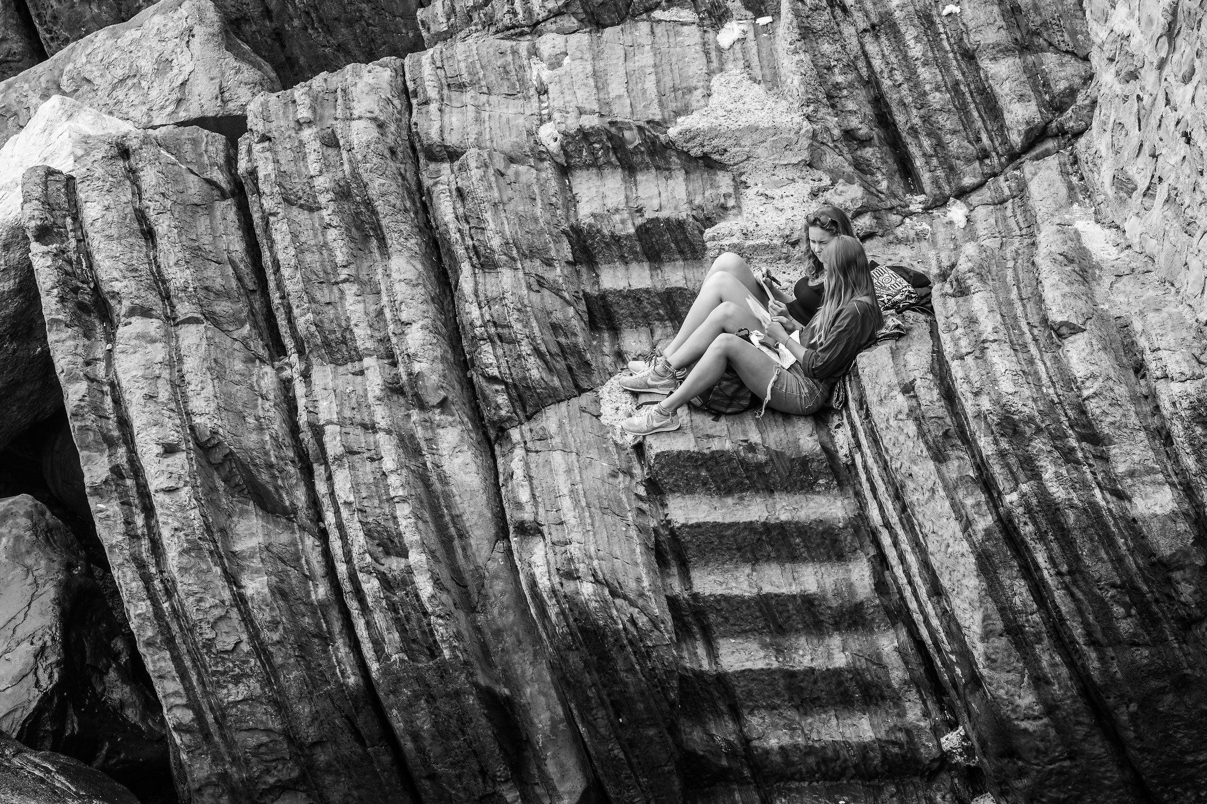 The staircase in the rock.