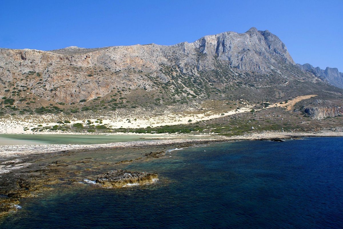 The reef Balos Lagoon - Island of Crete
