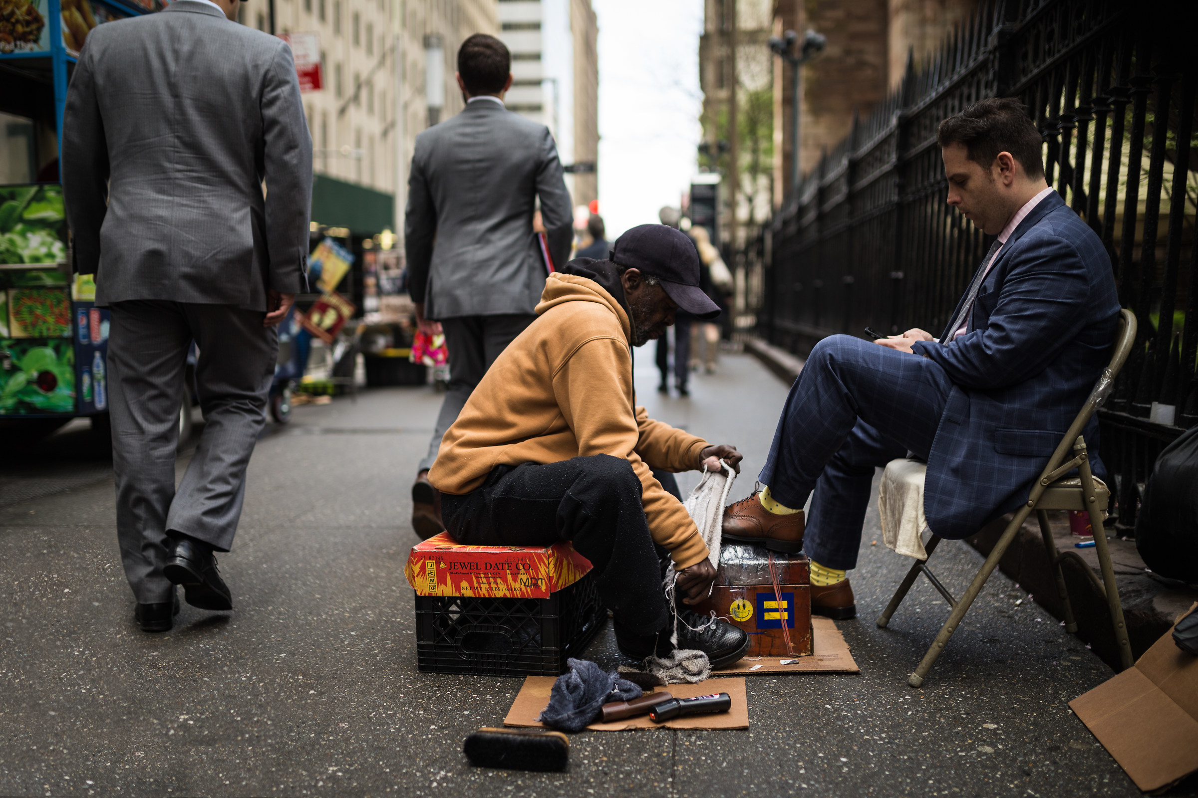 Shoe polish on Wall Street