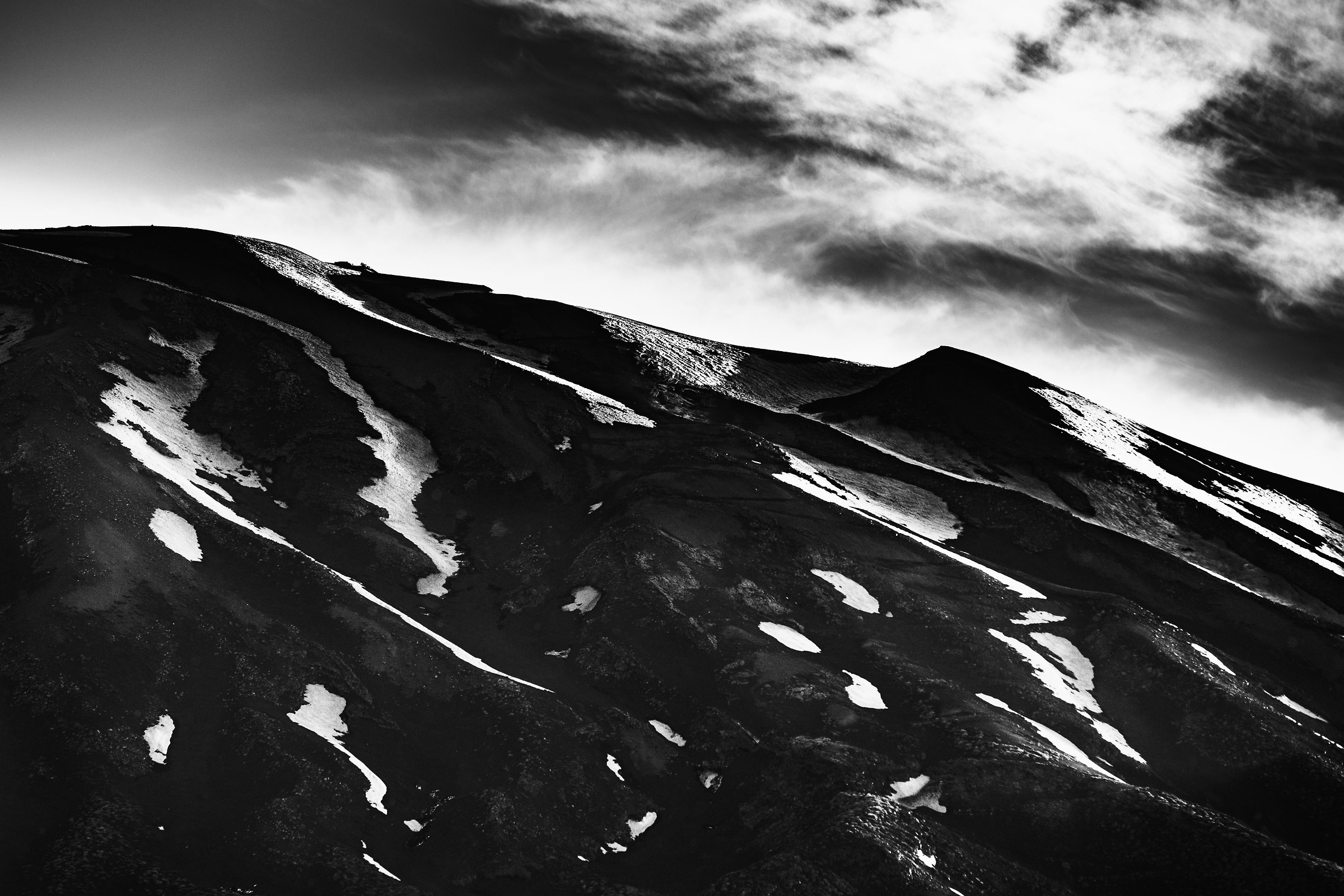 Slope at Mount Etna Nord