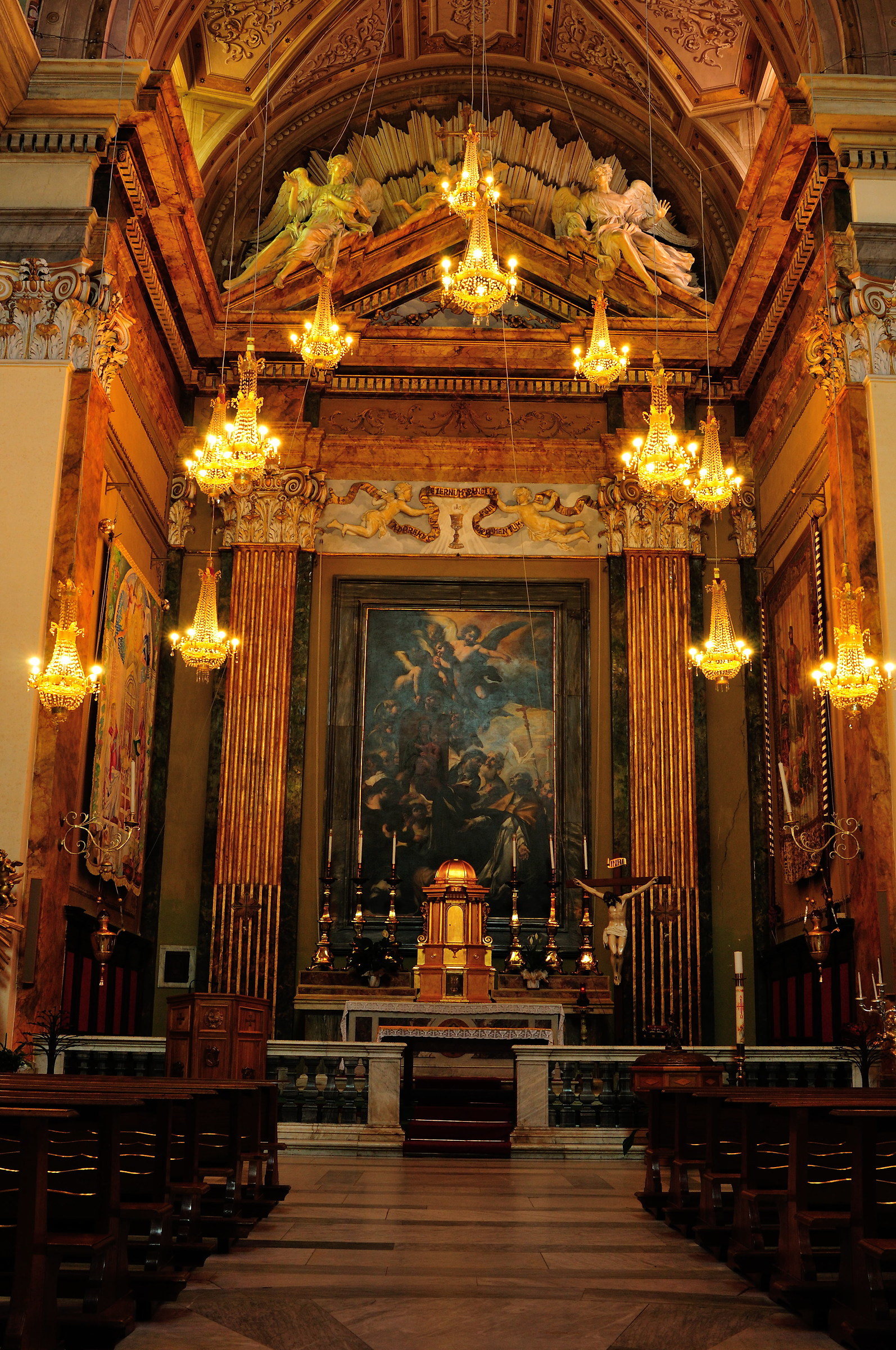 Duomo monte porzio claus new illumionazione