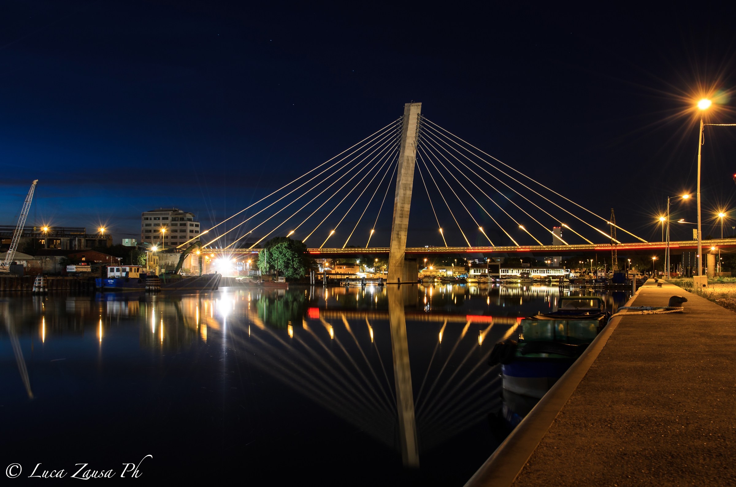 Lights and reflections in Porto Marghera (ve)
