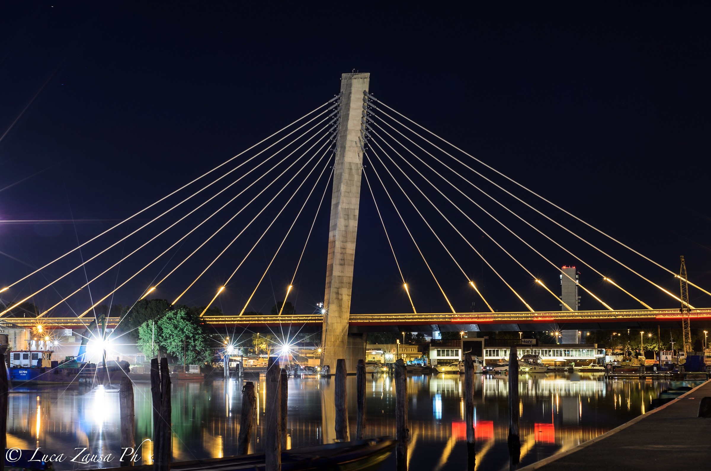 Lights and reflections in Porto Marghera (ve)