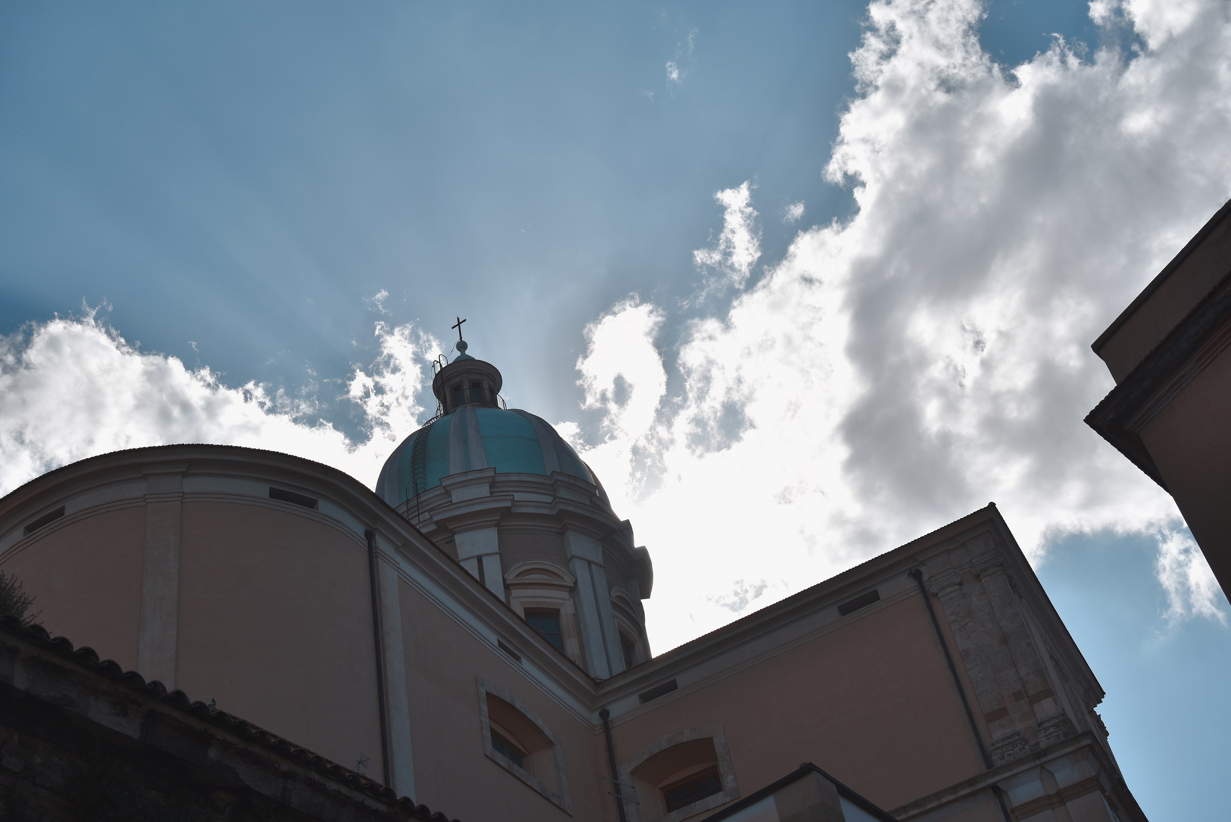 The dome in the clouds