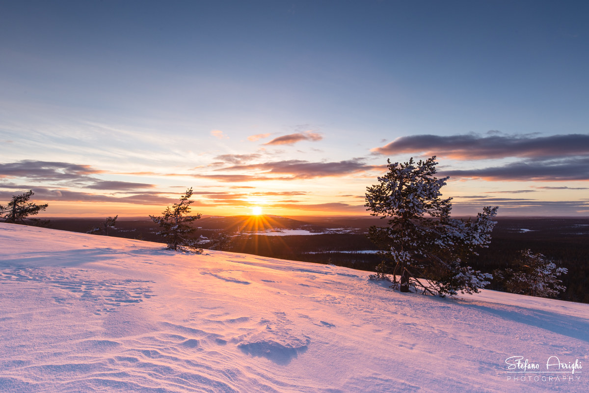Tramonto sopra Akaslompolo
