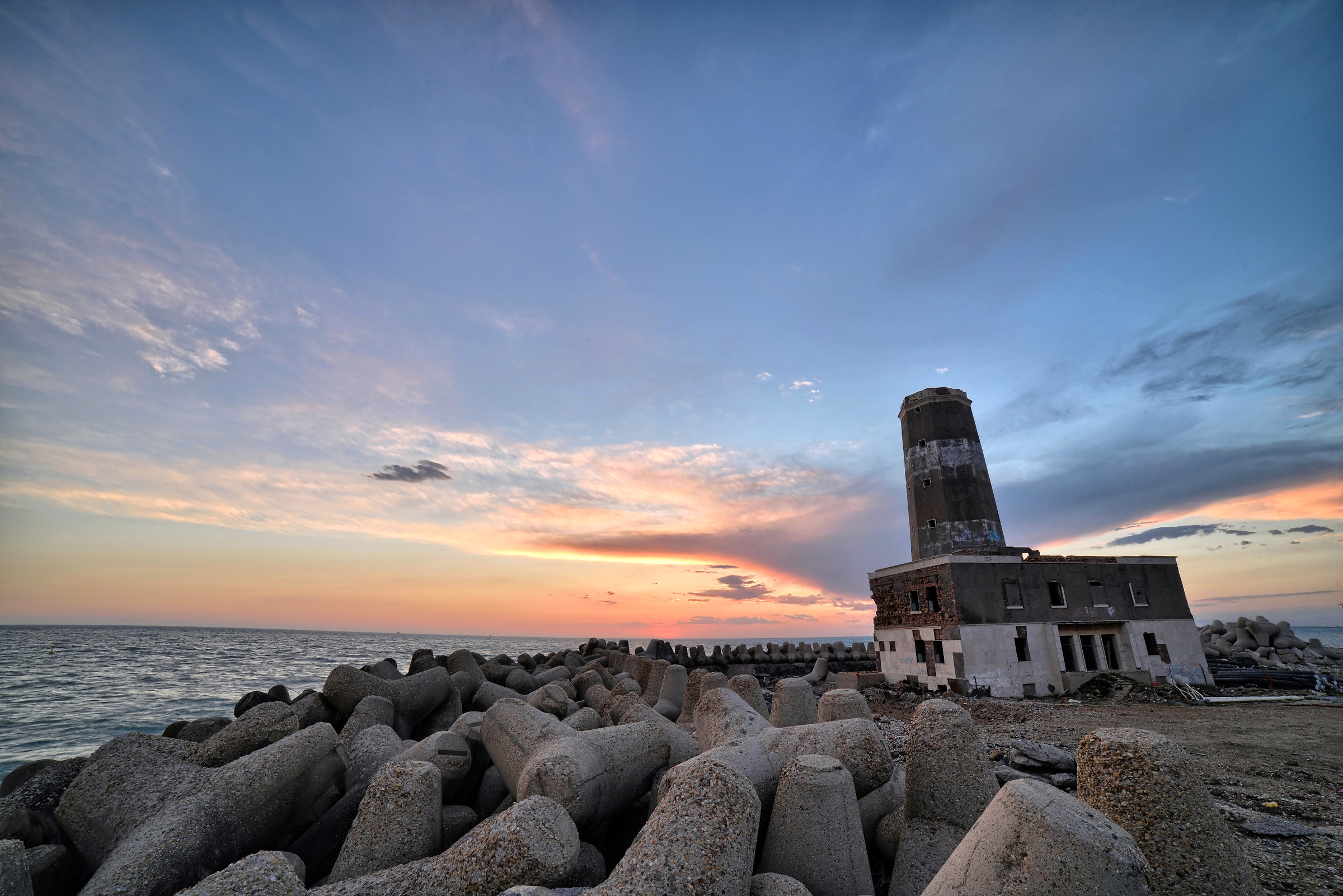 vecchio faro di fiumicino