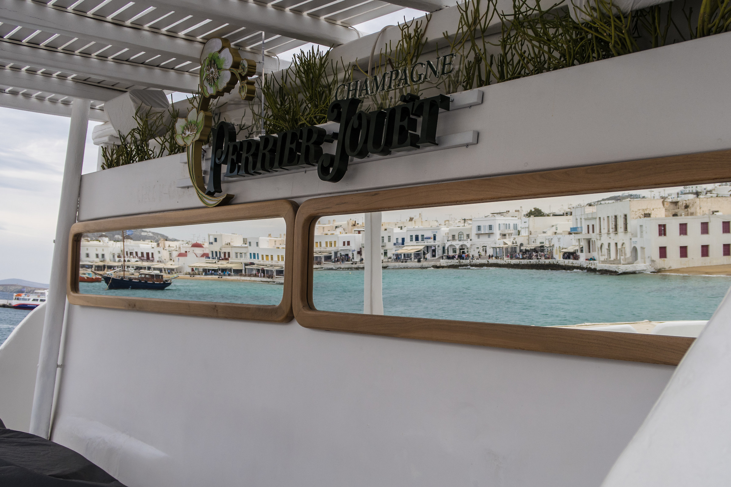 Mykonos in the mirror