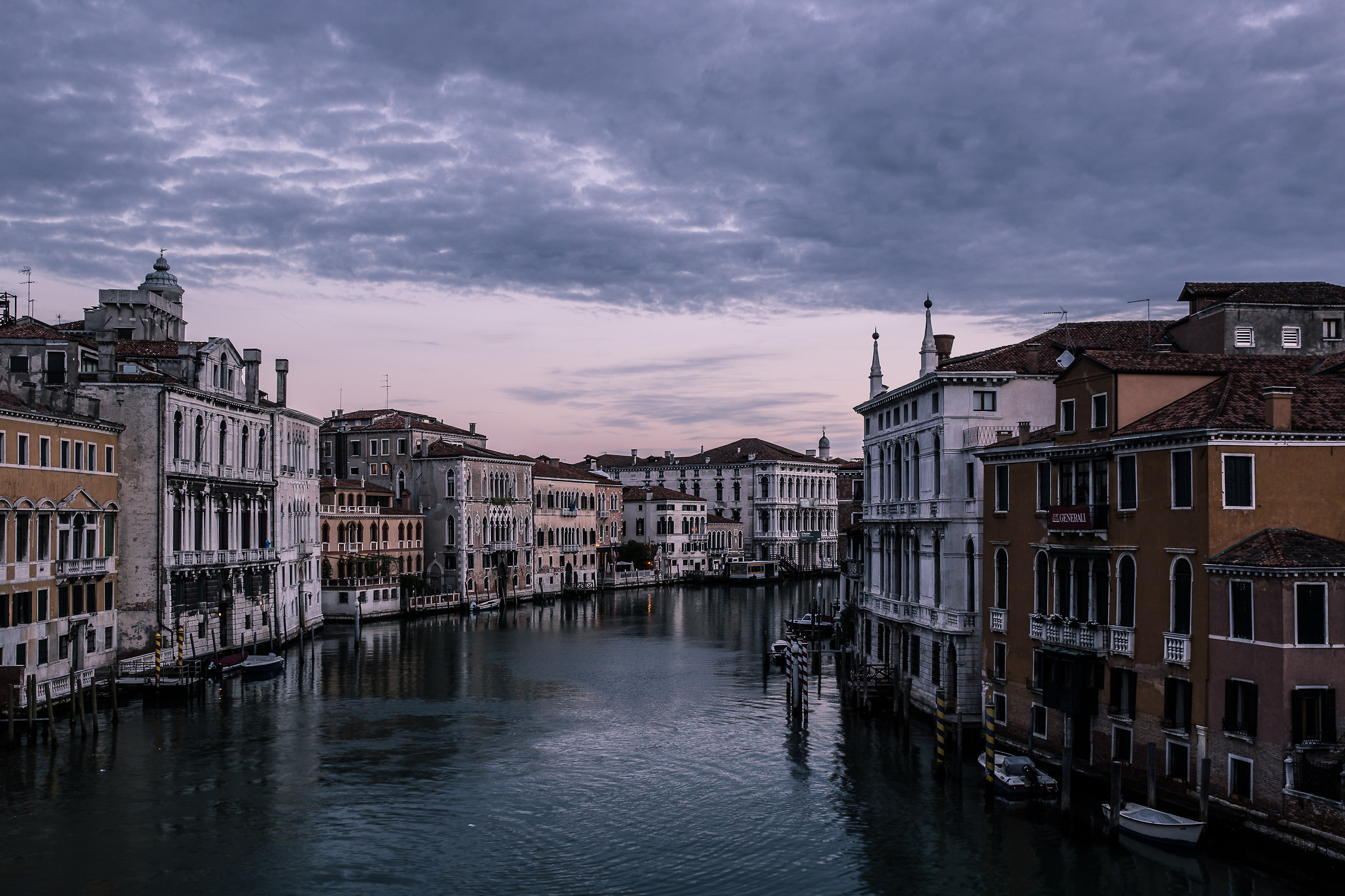From the west bridge of the Academy
