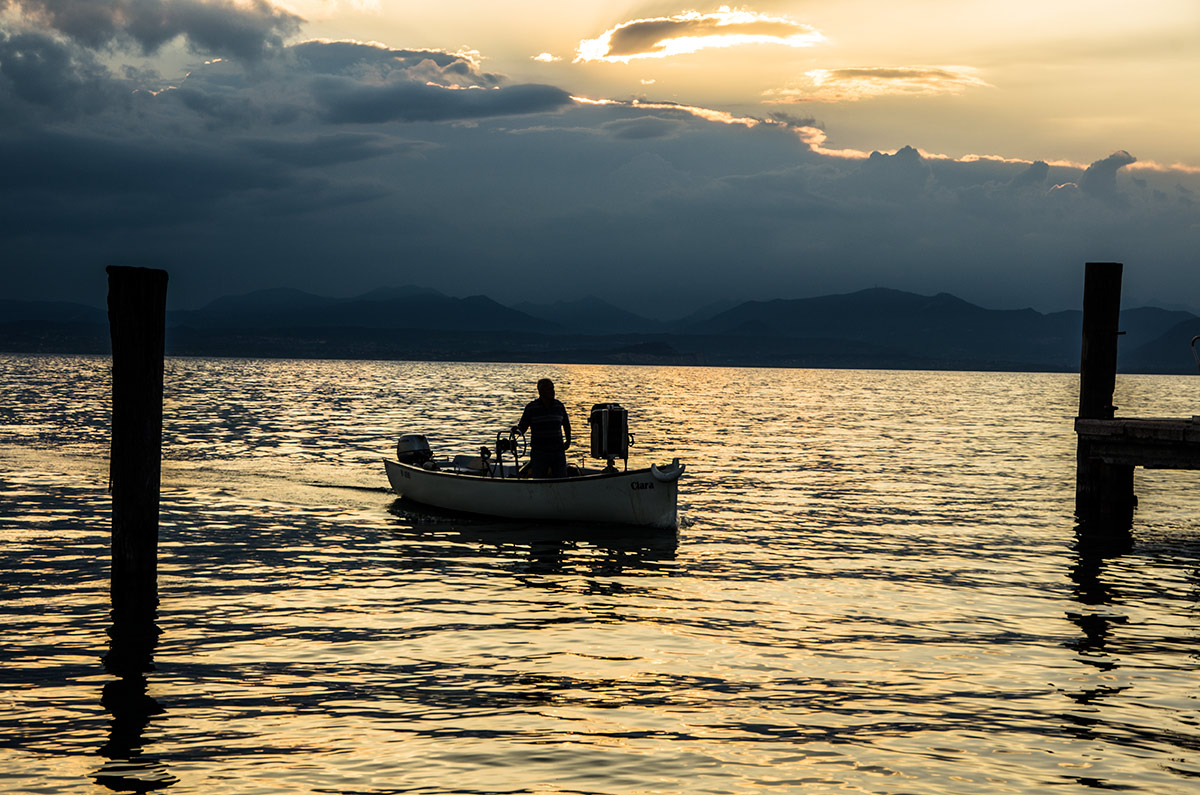 Lazise .... for today the fishing is over