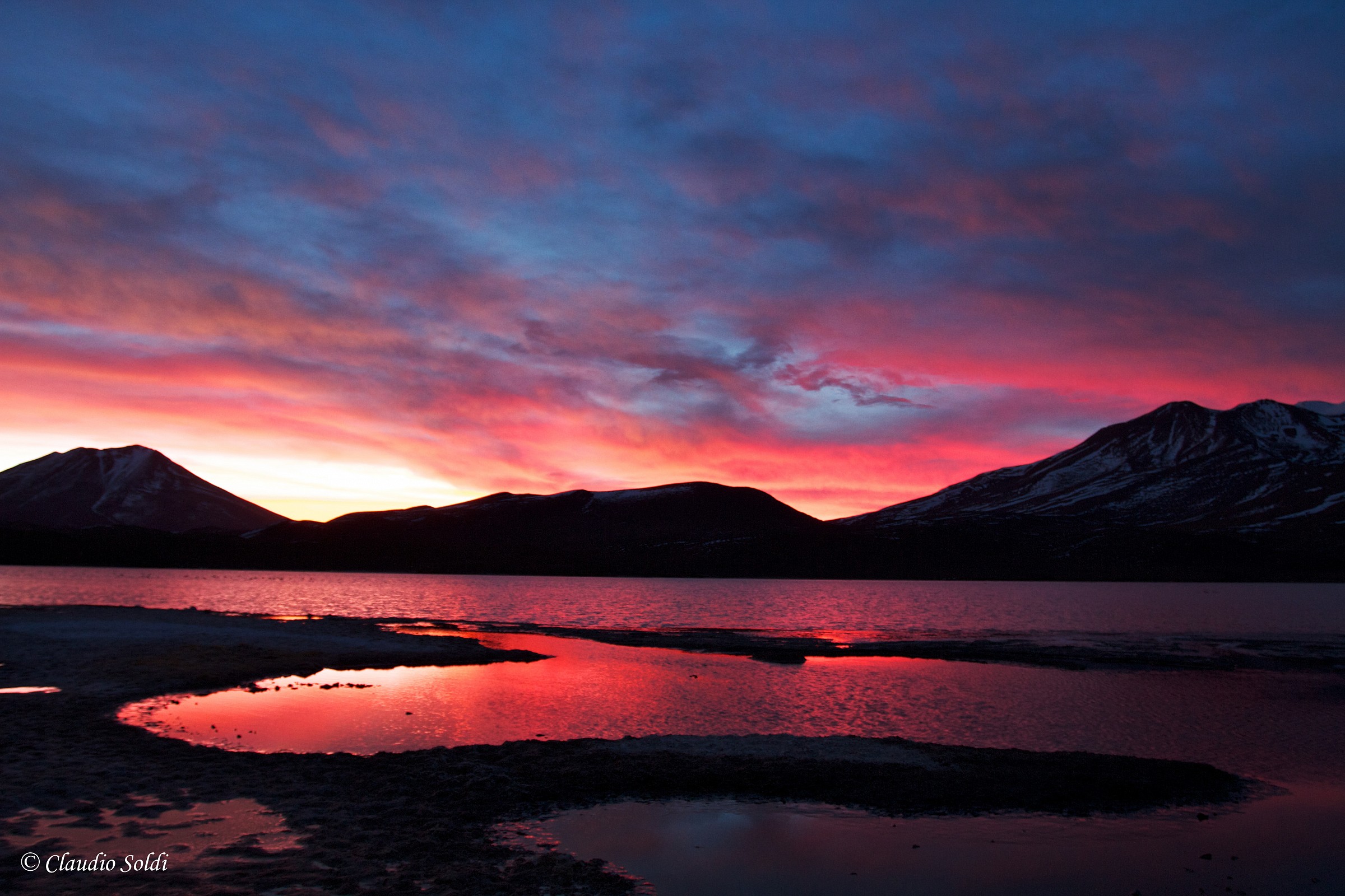 Sunset at 4,600 meters