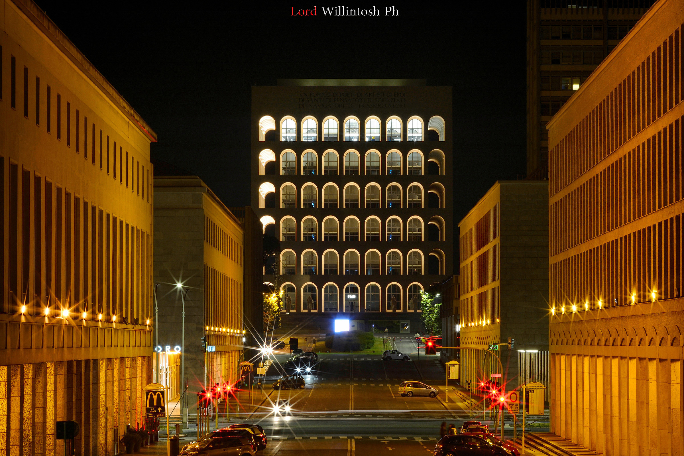 Colosseo quadrato by night