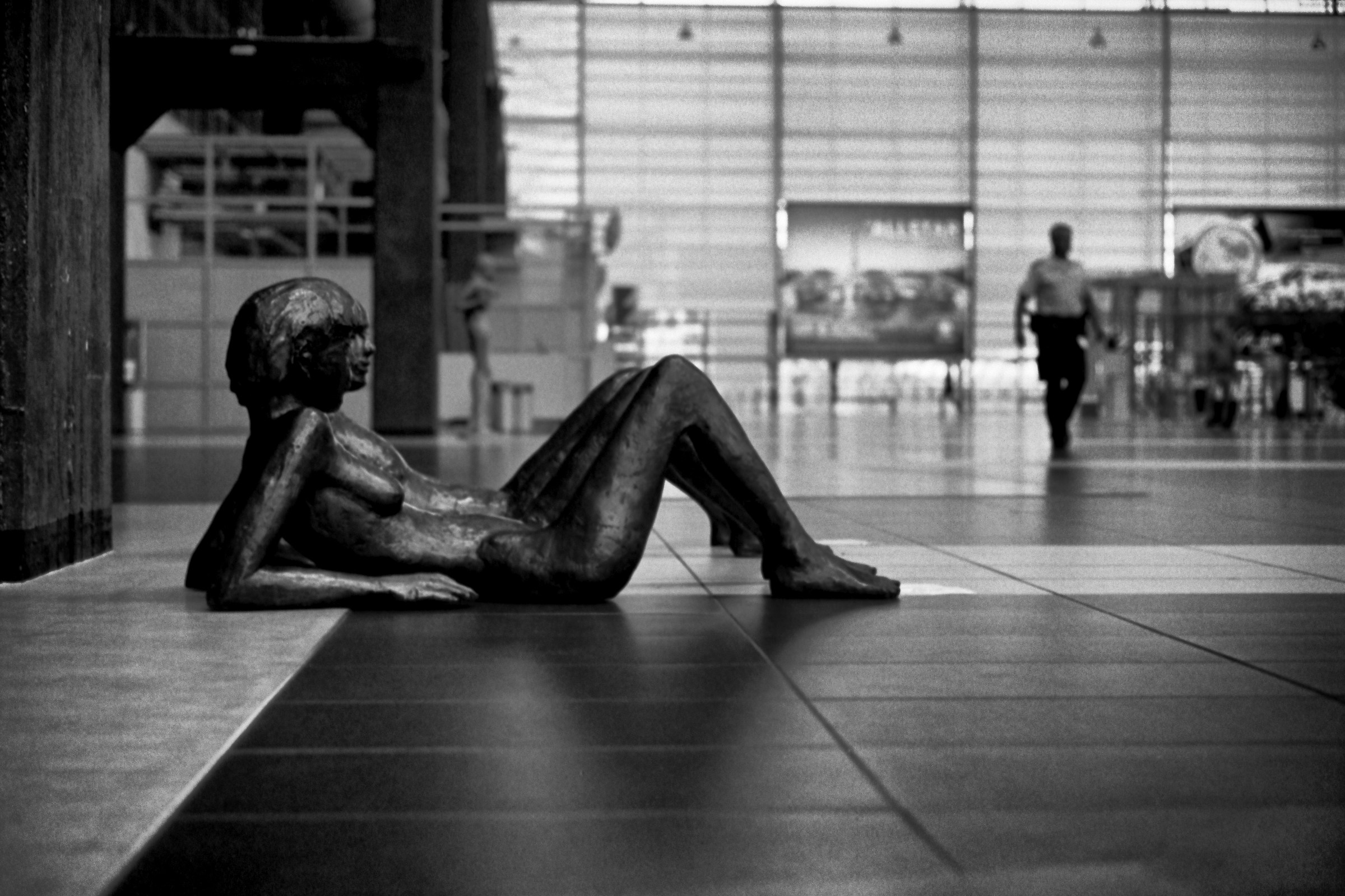 Relaxing in the Flughafen Airport