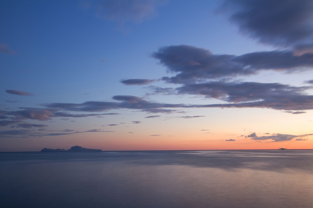 Capri seen from Portici