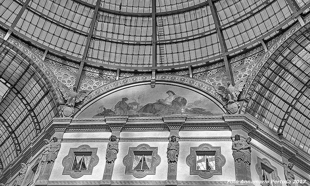 Asia una della 4 lunette della Galleria Milanese