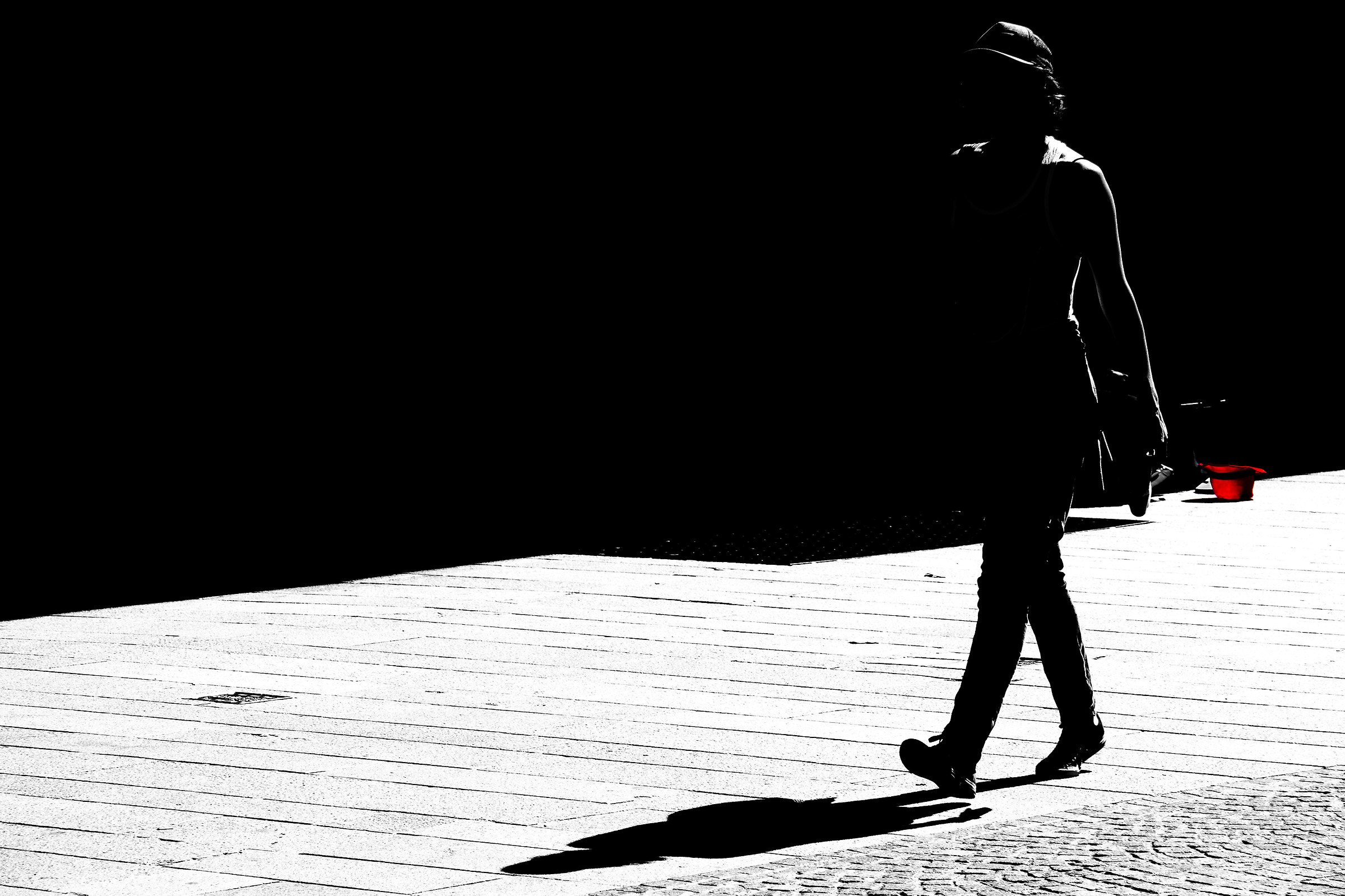 Next, following your own shadow