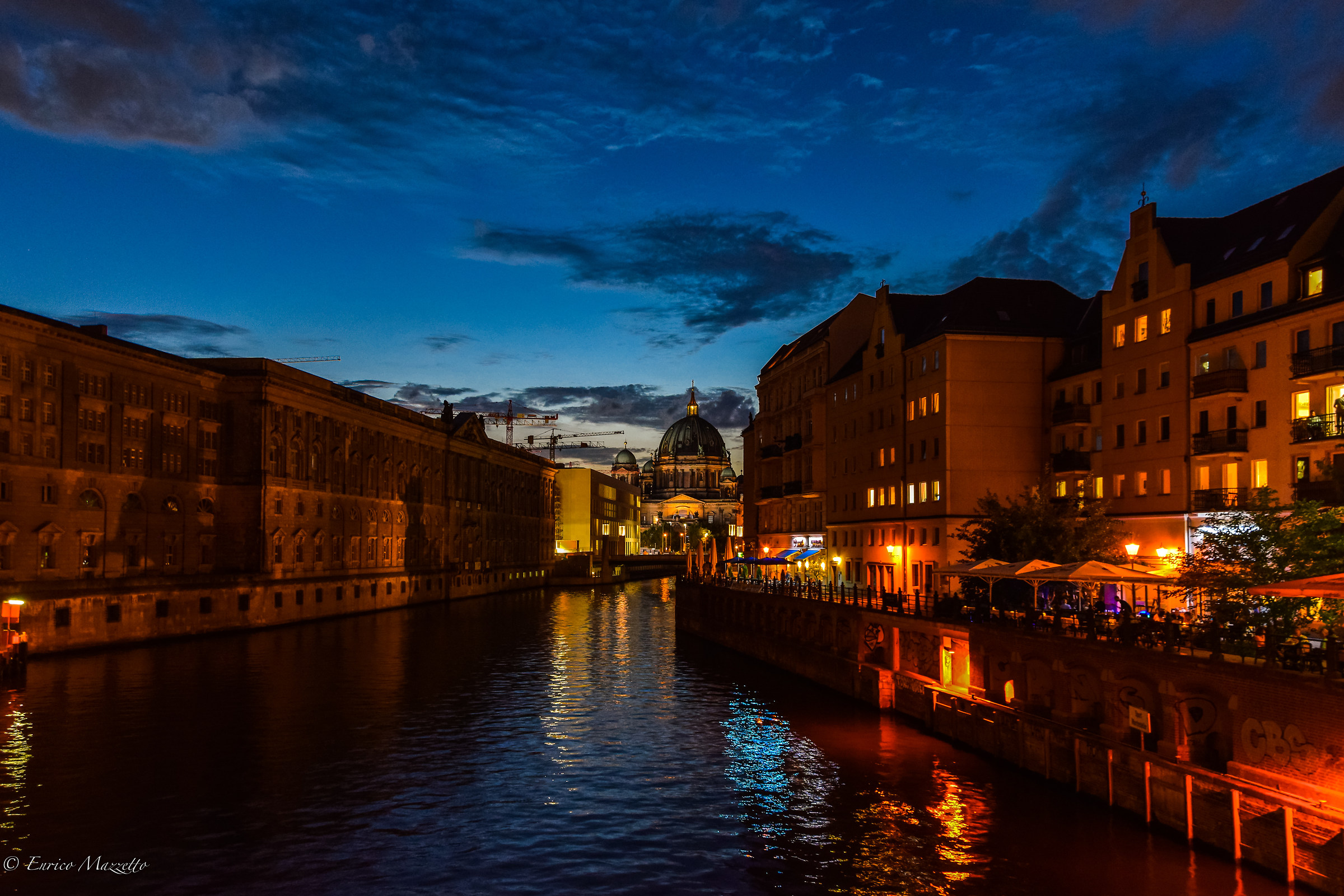 Berlin at sunset