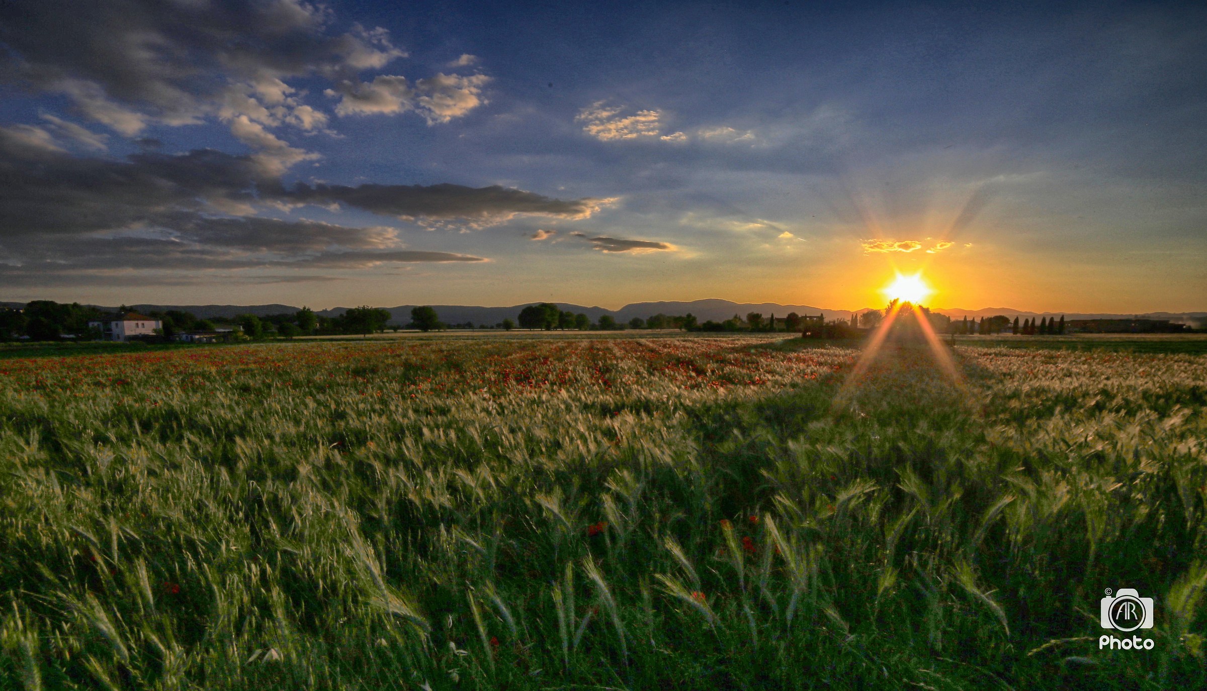 Caldi colori al tramonto