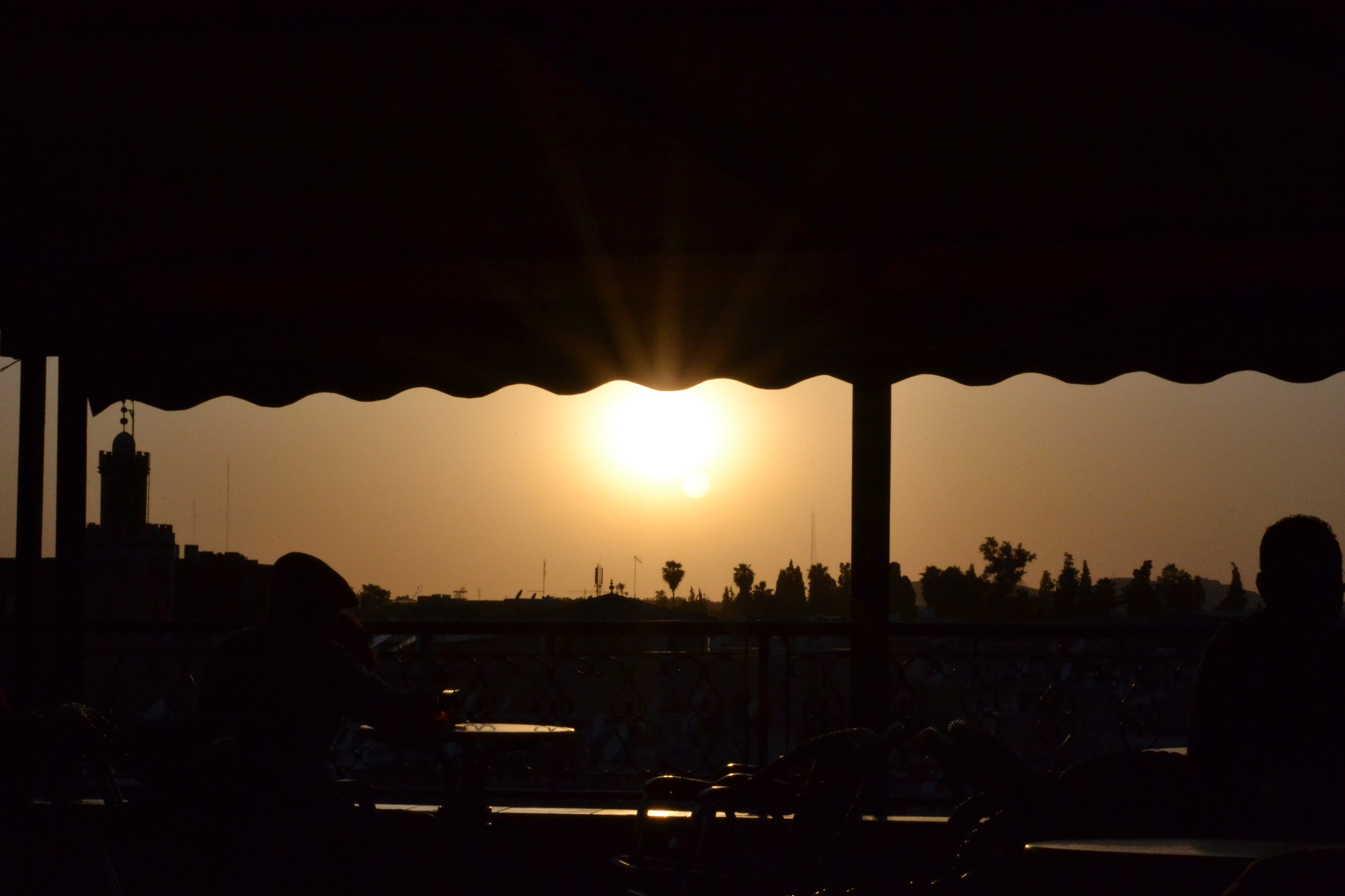 Sunset and the mint ...