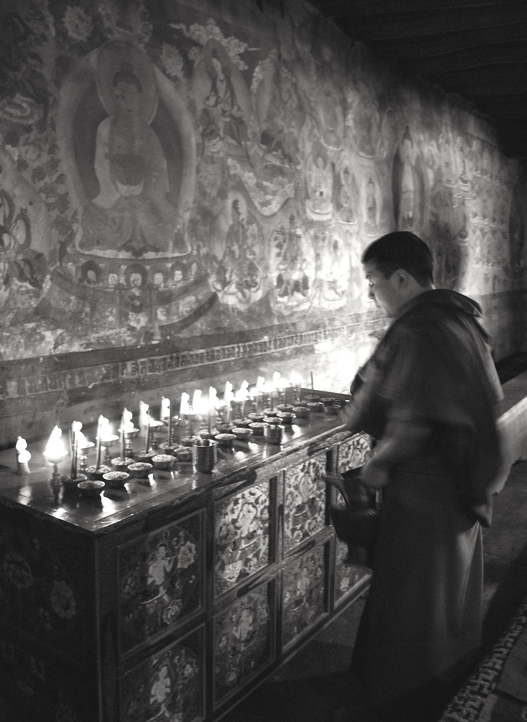 Monk in prayer