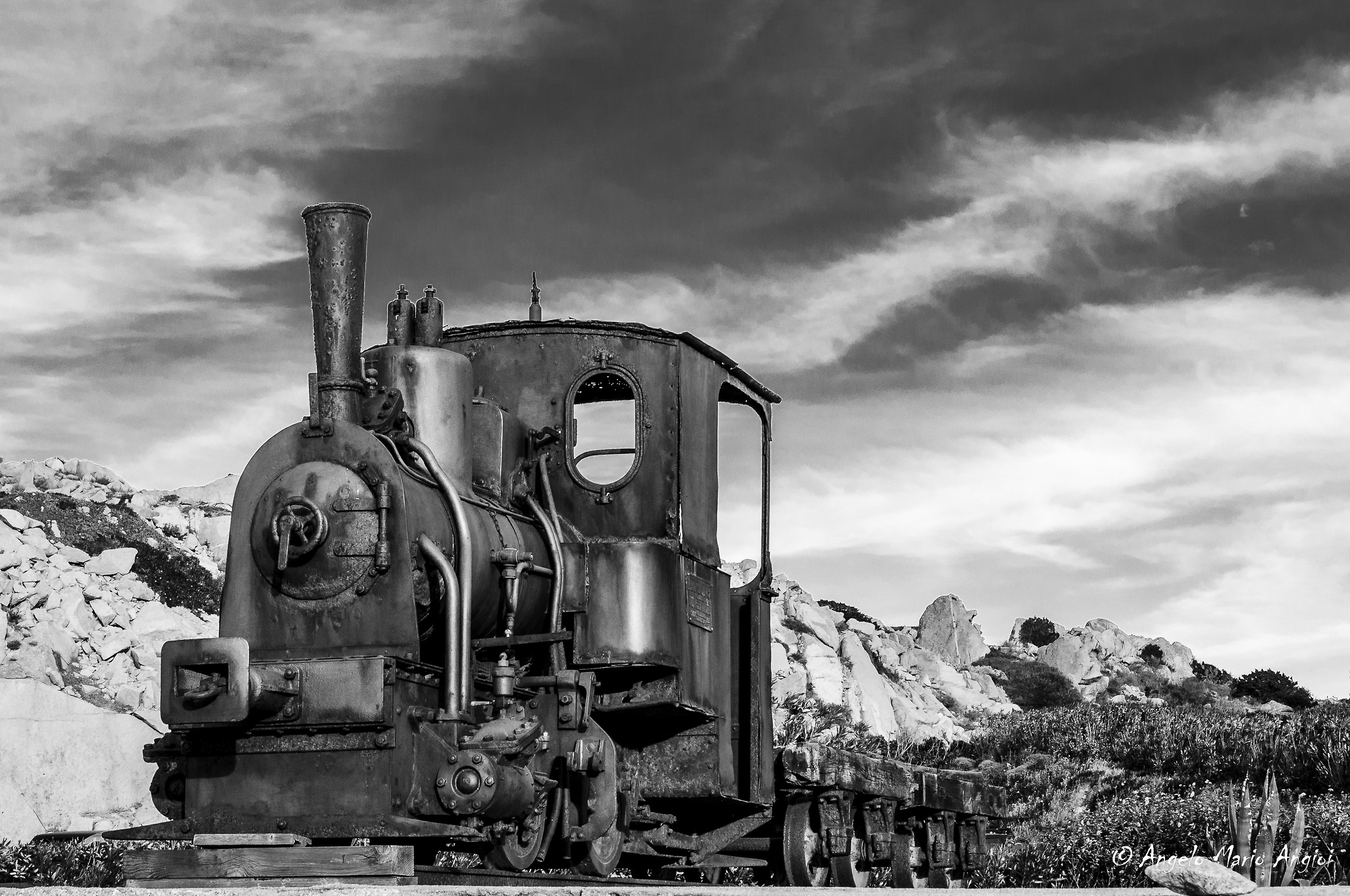Granite quarry train