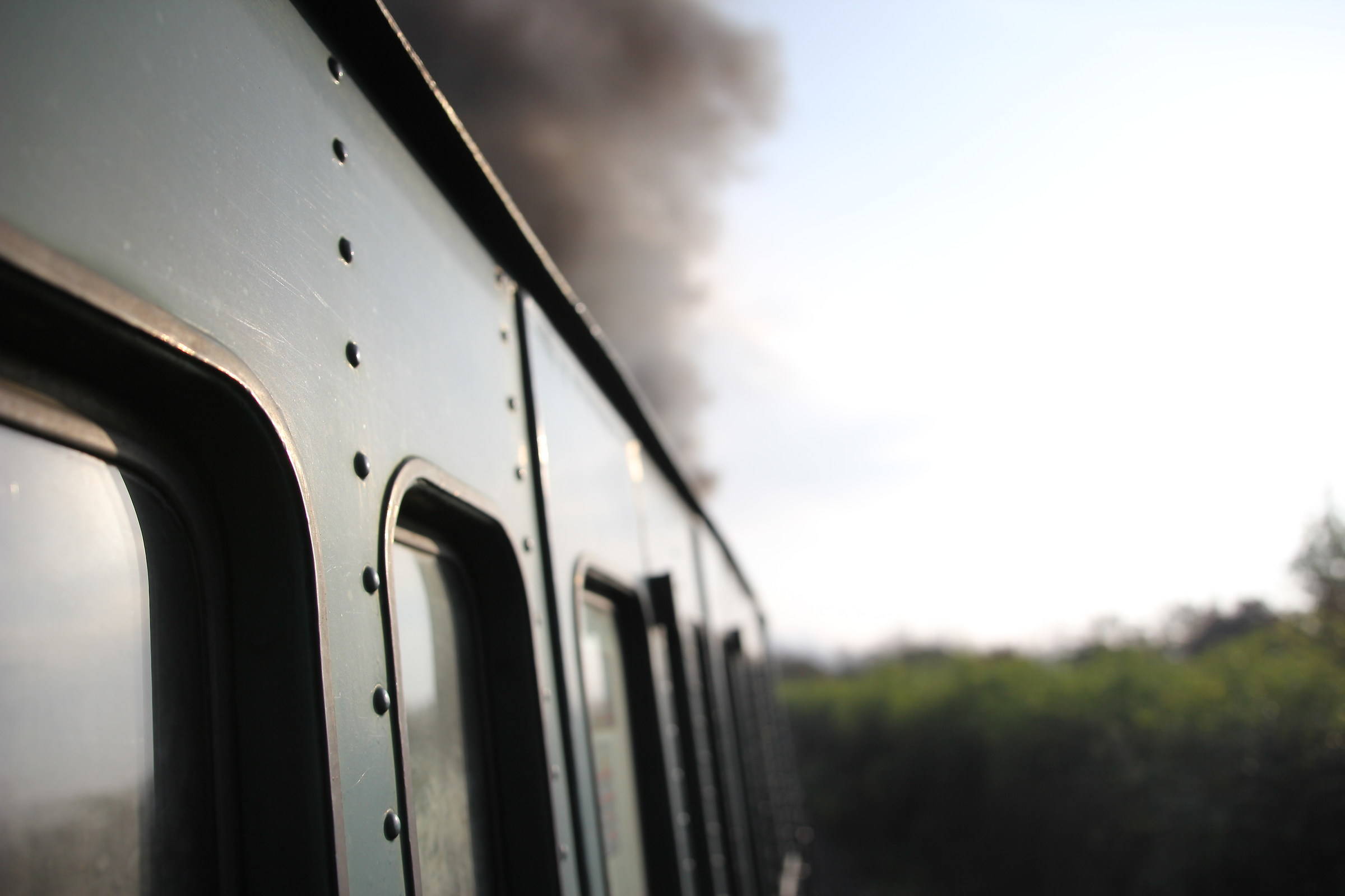 in treno a vapore...