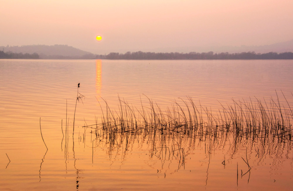 Sunset over Lake Pusiano 2