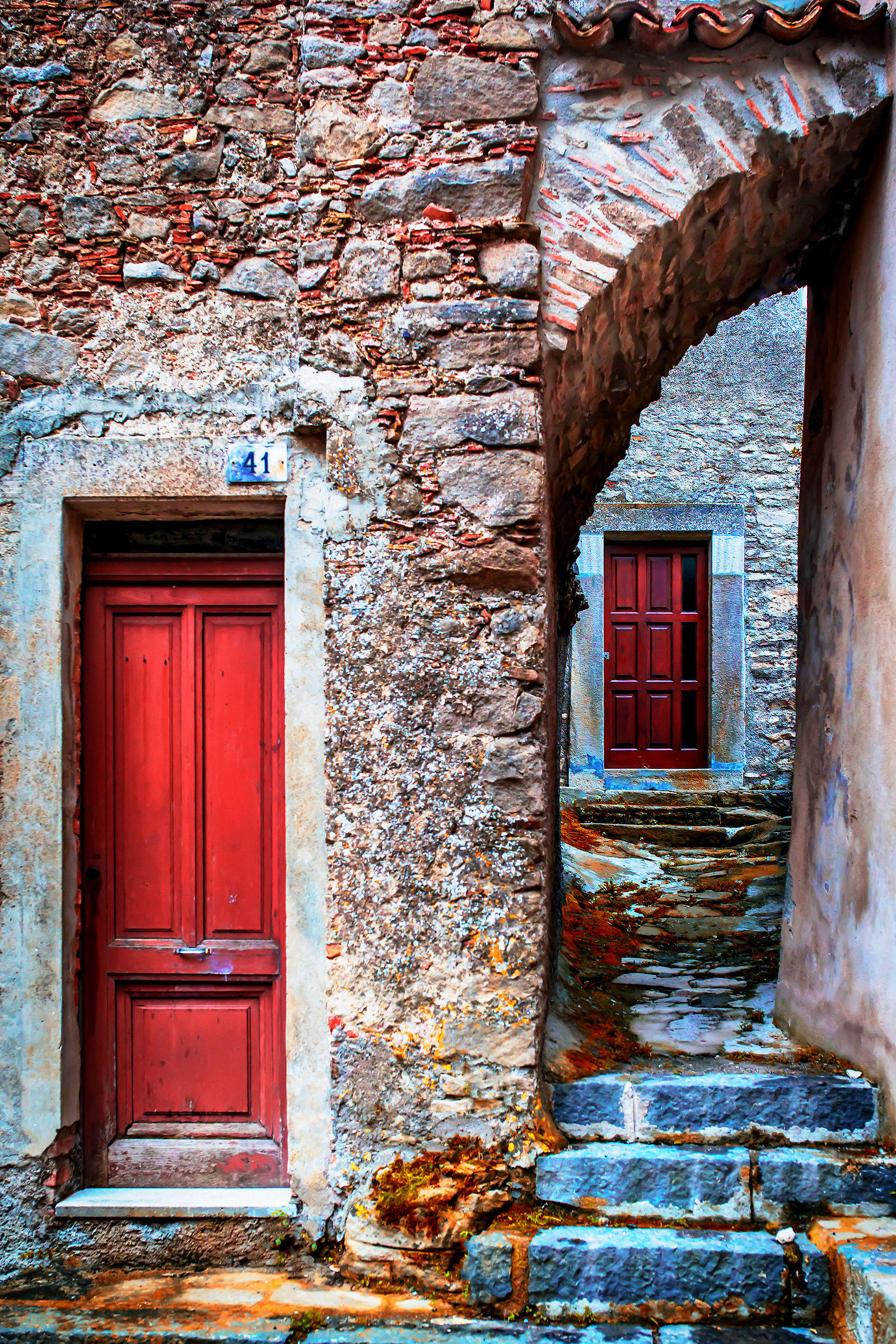 View of the village of montalbano